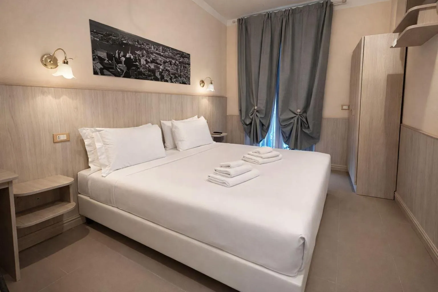 Bed in Hotel Cantore