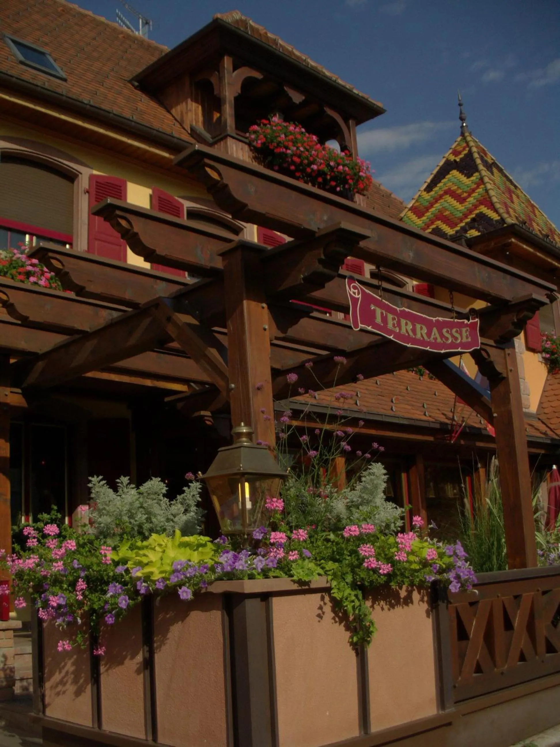 Balcony/Terrace in Hôtel Le Mittelwihr