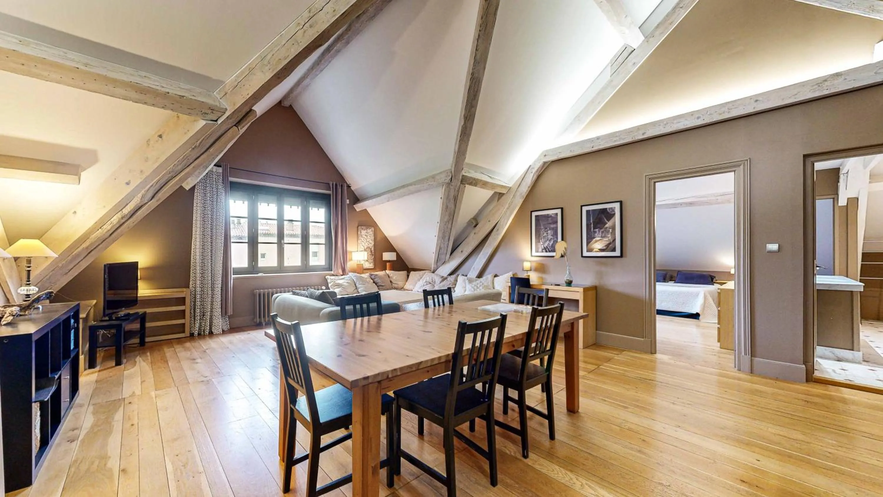 Living room in Demeure Saint Louis Historic manor, City 700m, free parking,A C,Clim,WIFI, city view, Garden