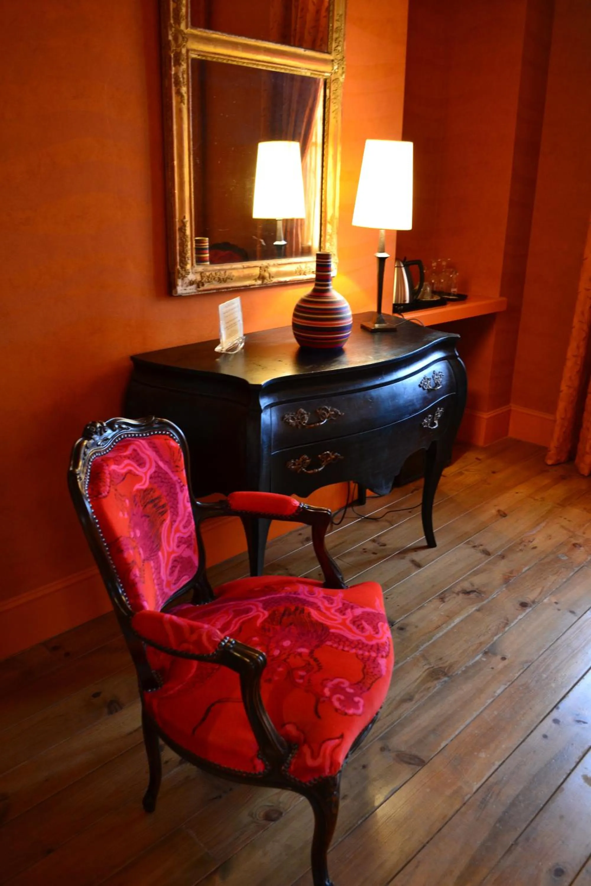 TV and multimedia in Demeure Saint Louis Historic manor, City 700m, free parking,A C,Clim,WIFI, city view, Garden