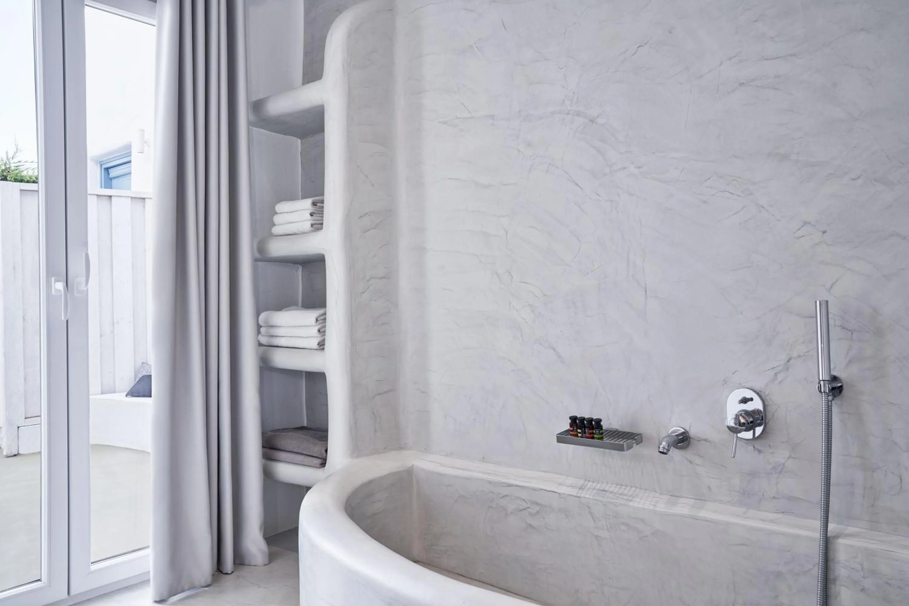 Bathroom in Naxian Utopia | Luxury Villas & Suites