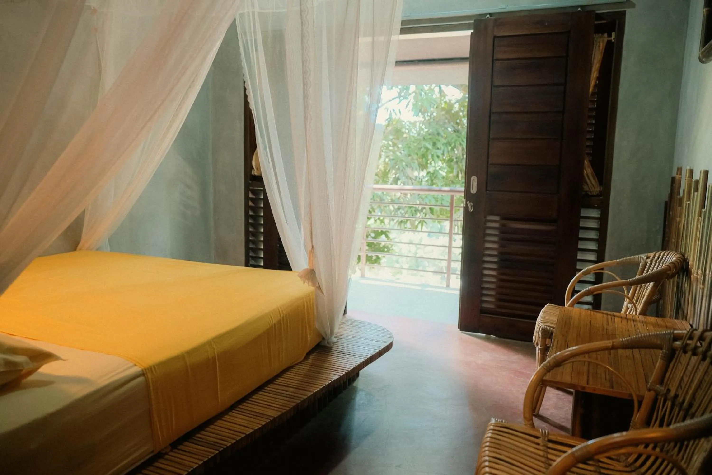 Bed in Ecolodge Bukit Lawang