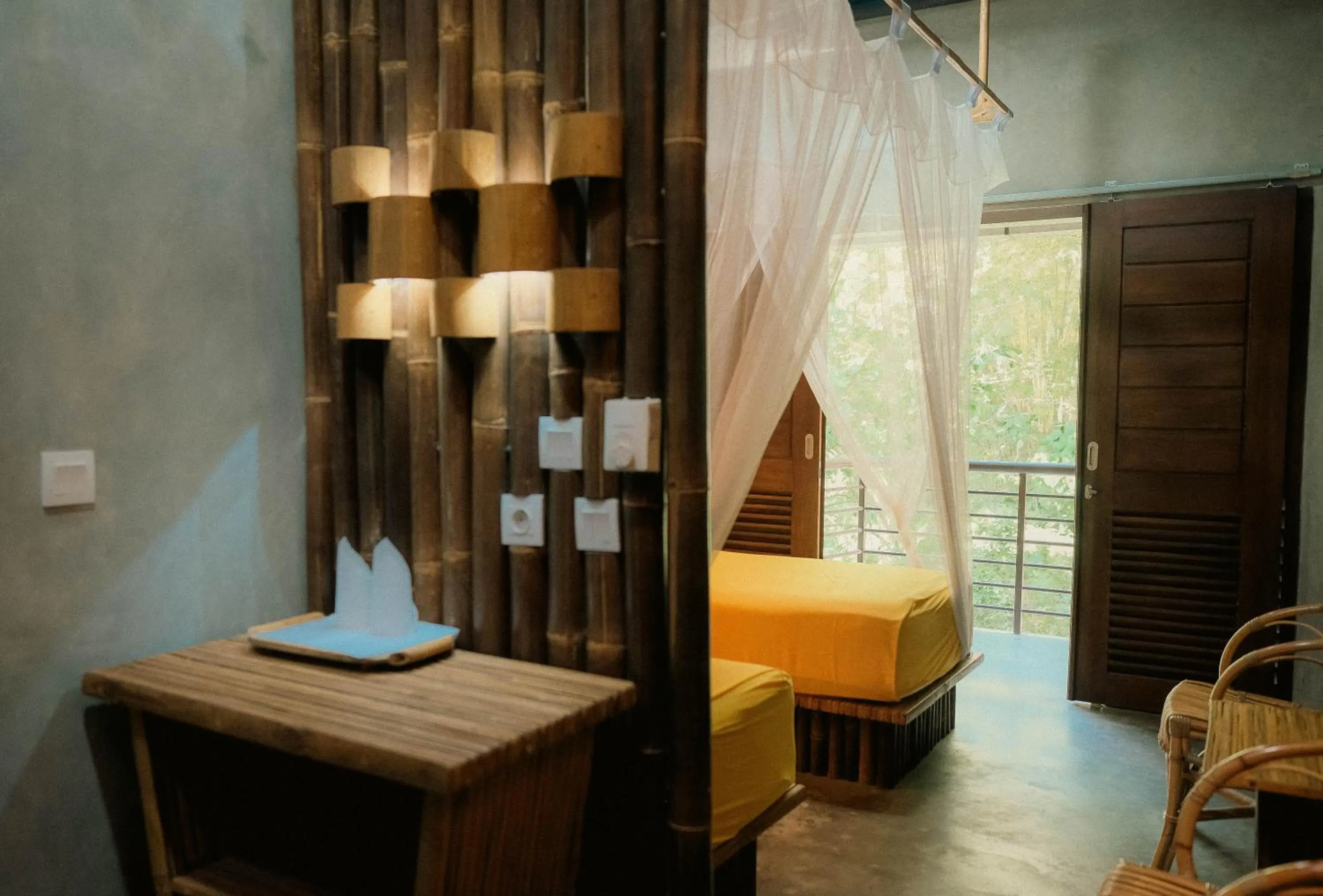 Bed in Ecolodge Bukit Lawang