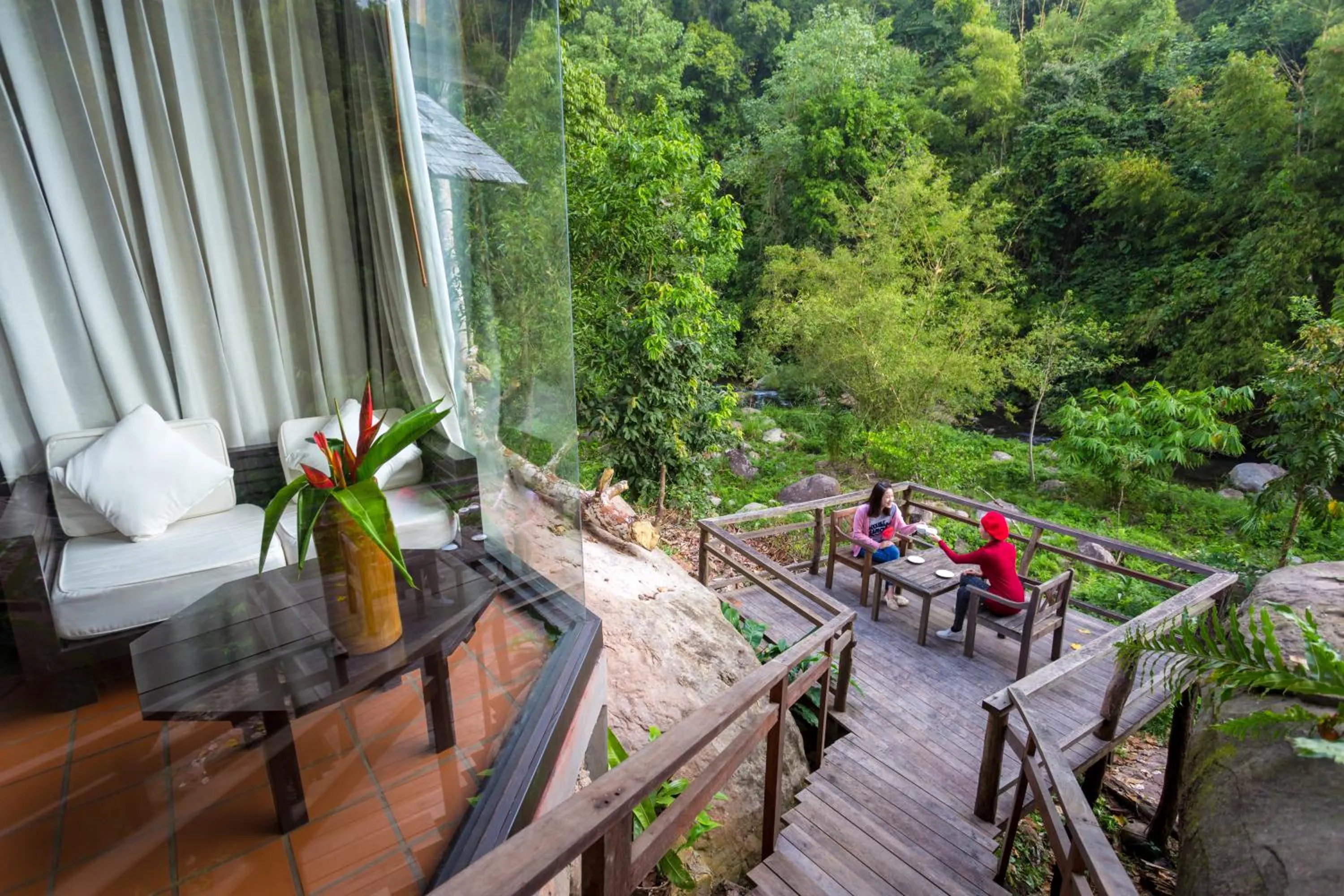 Balcony/Terrace in Namkat Yorla Pa Resort