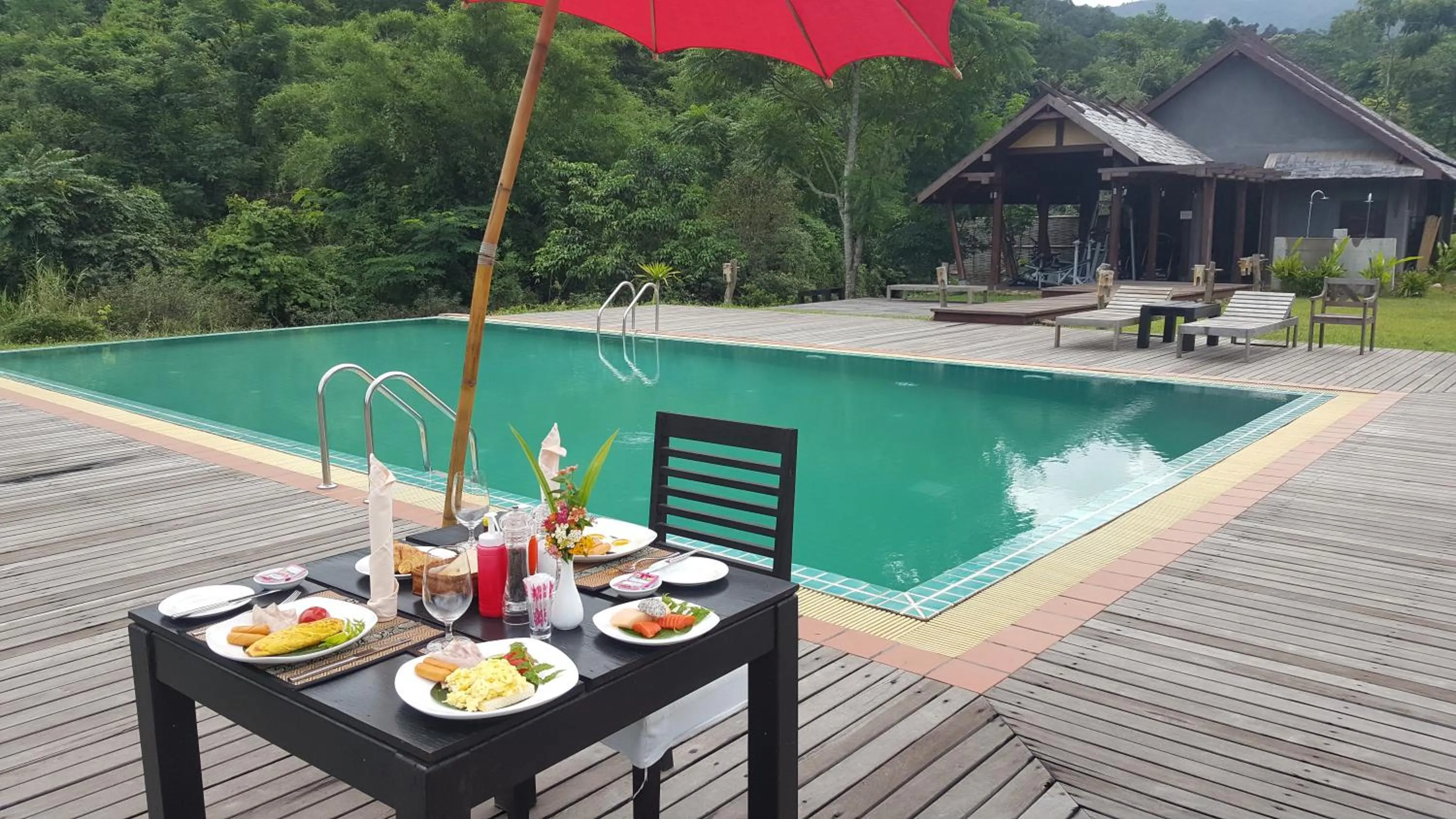 American breakfast in Namkat Yorla Pa Resort