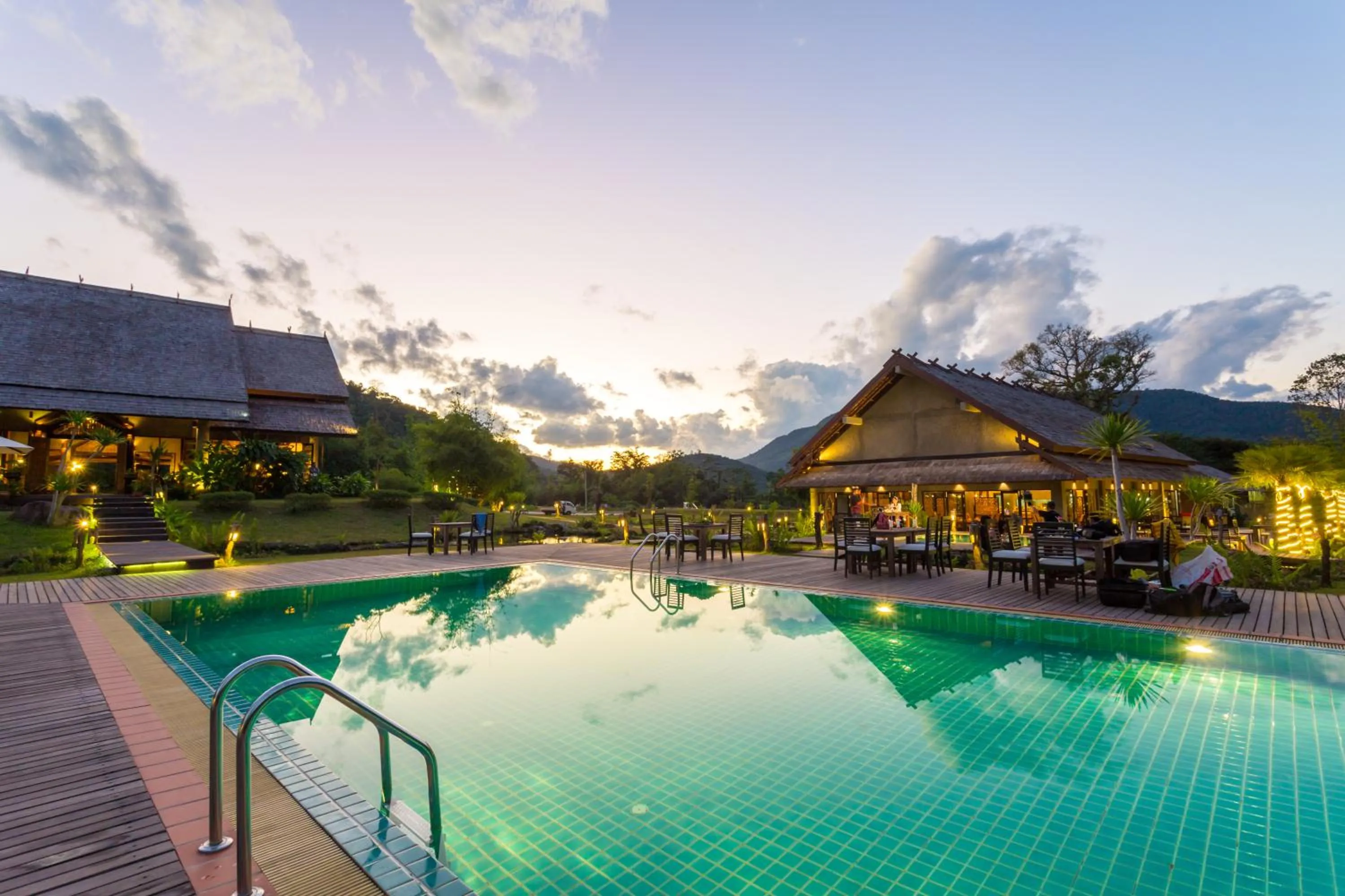Swimming pool in Namkat Yorla Pa Resort