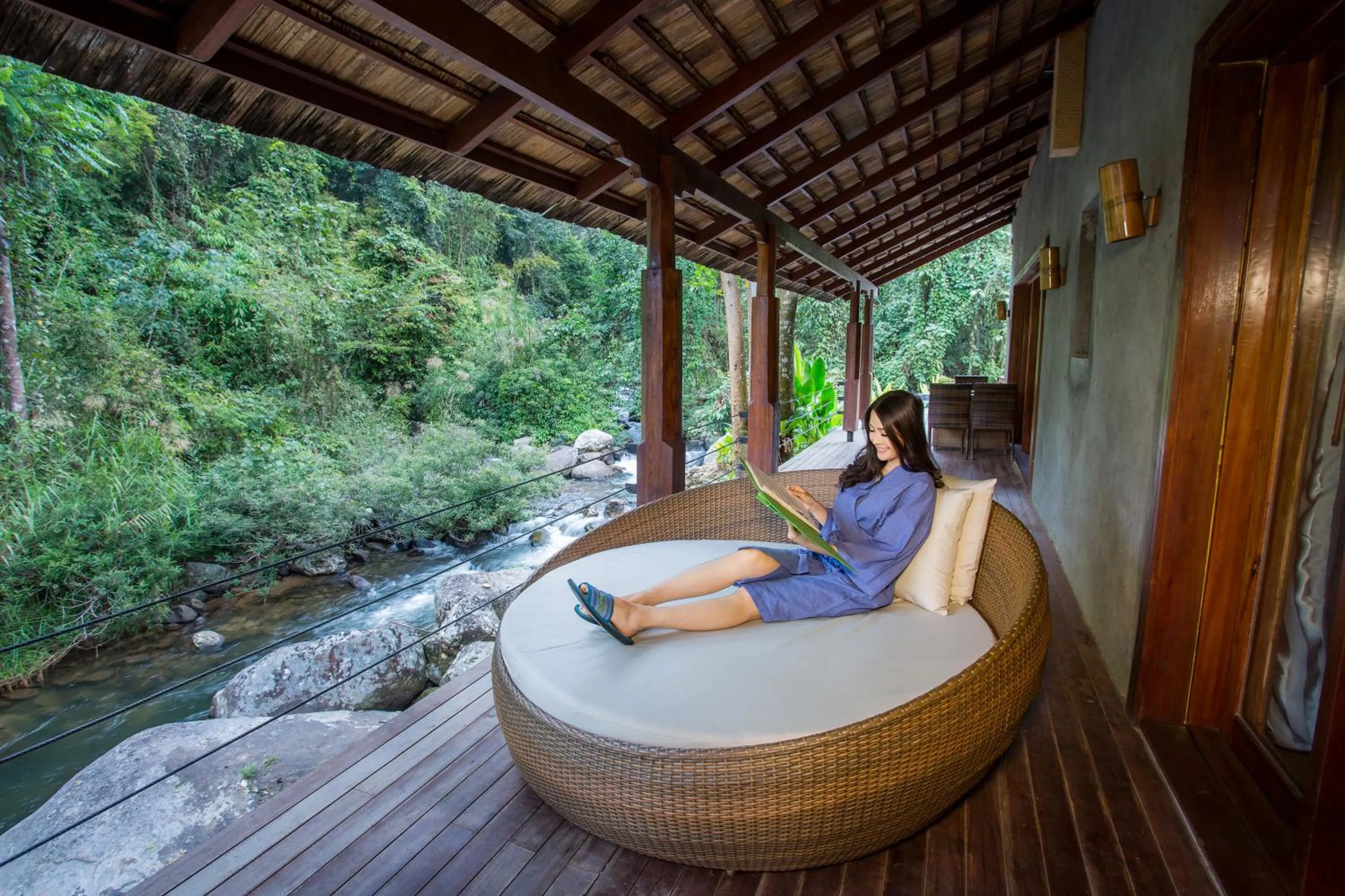 Balcony/Terrace in Namkat Yorla Pa Resort