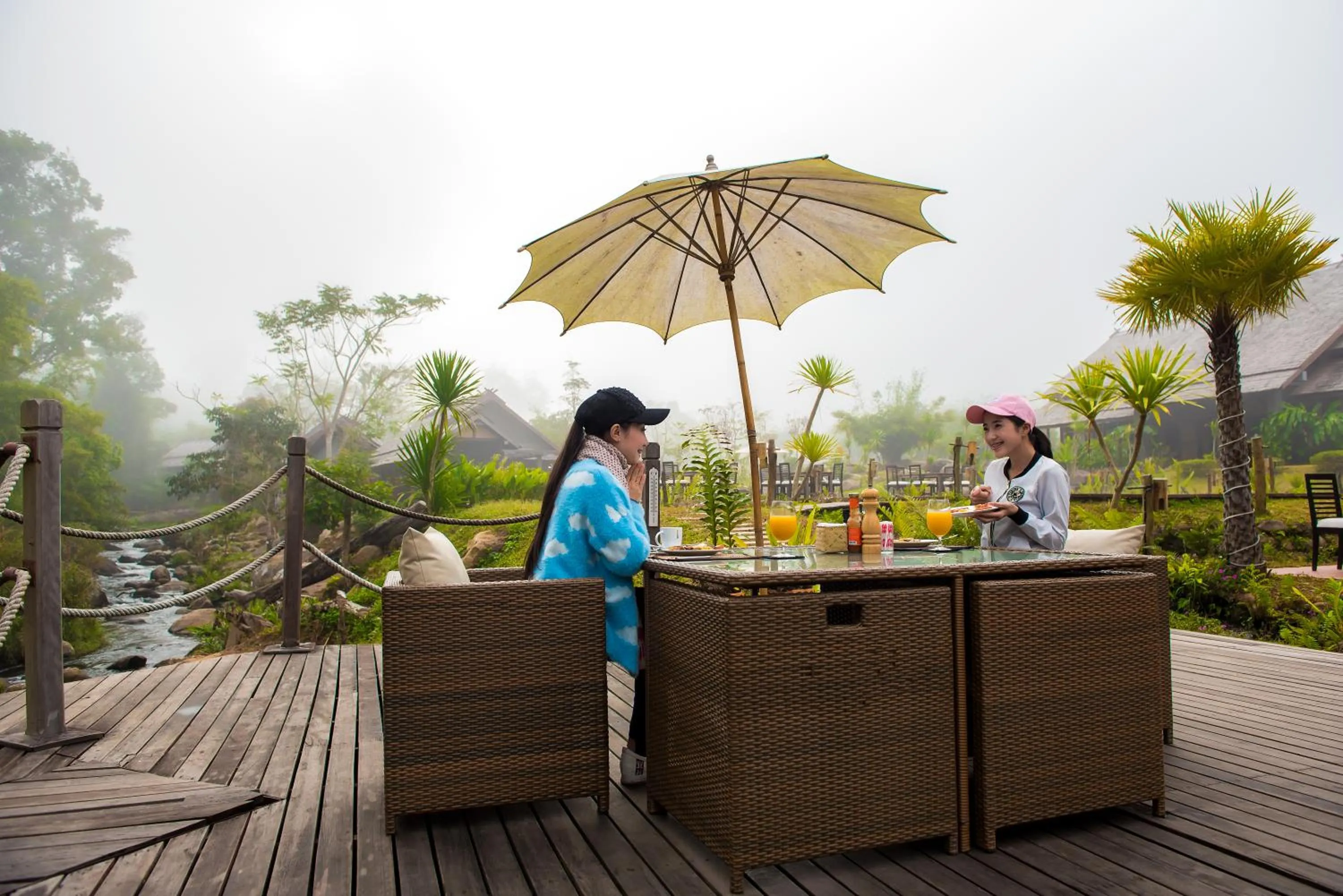American breakfast in Namkat Yorla Pa Resort