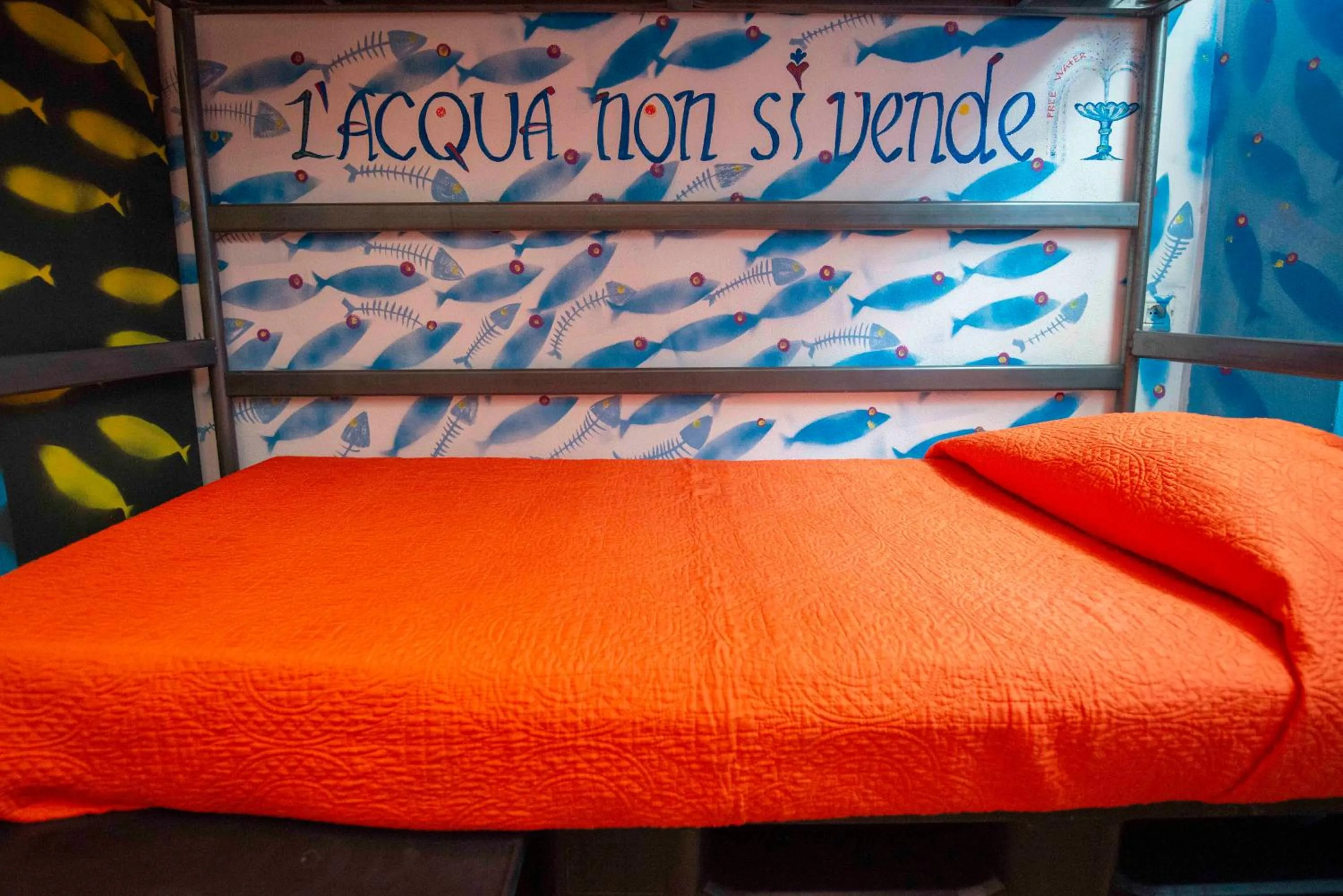 Bedroom, Bed in Eco hostel floreale