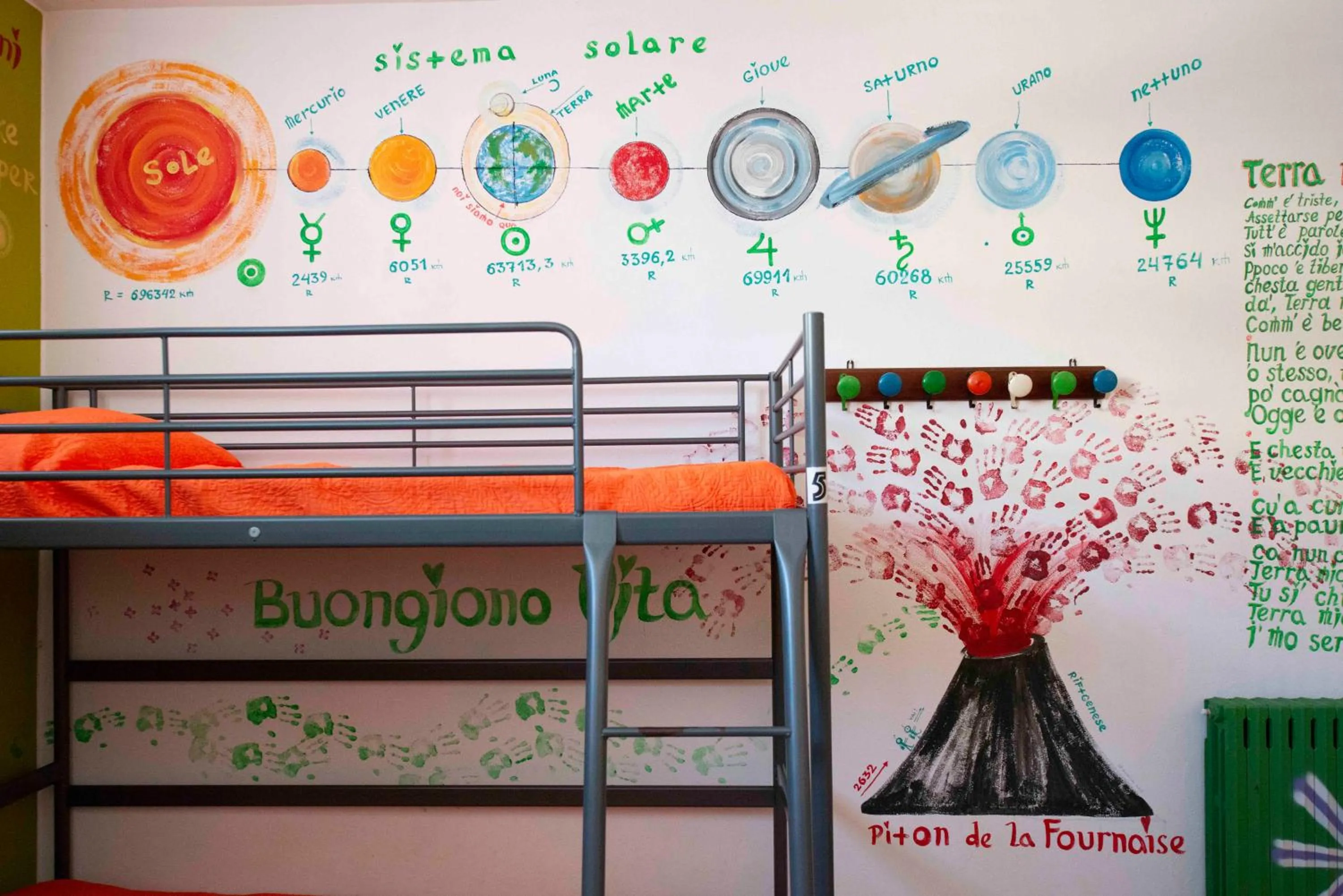 Bedroom, Bed in Eco hostel floreale