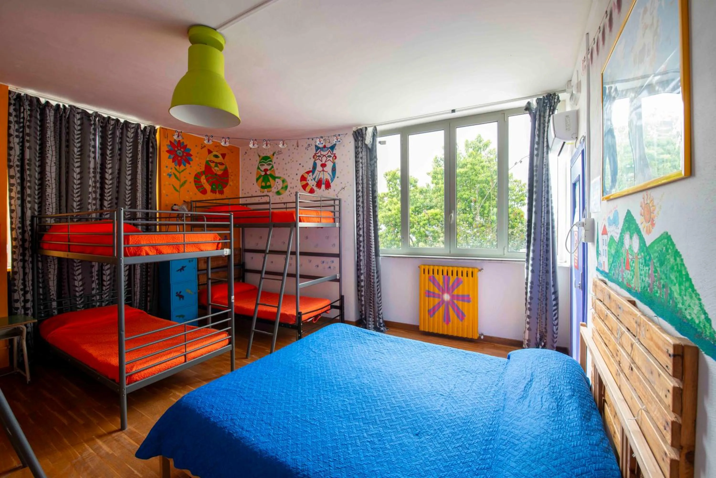 Bedroom, Bed in Eco hostel floreale