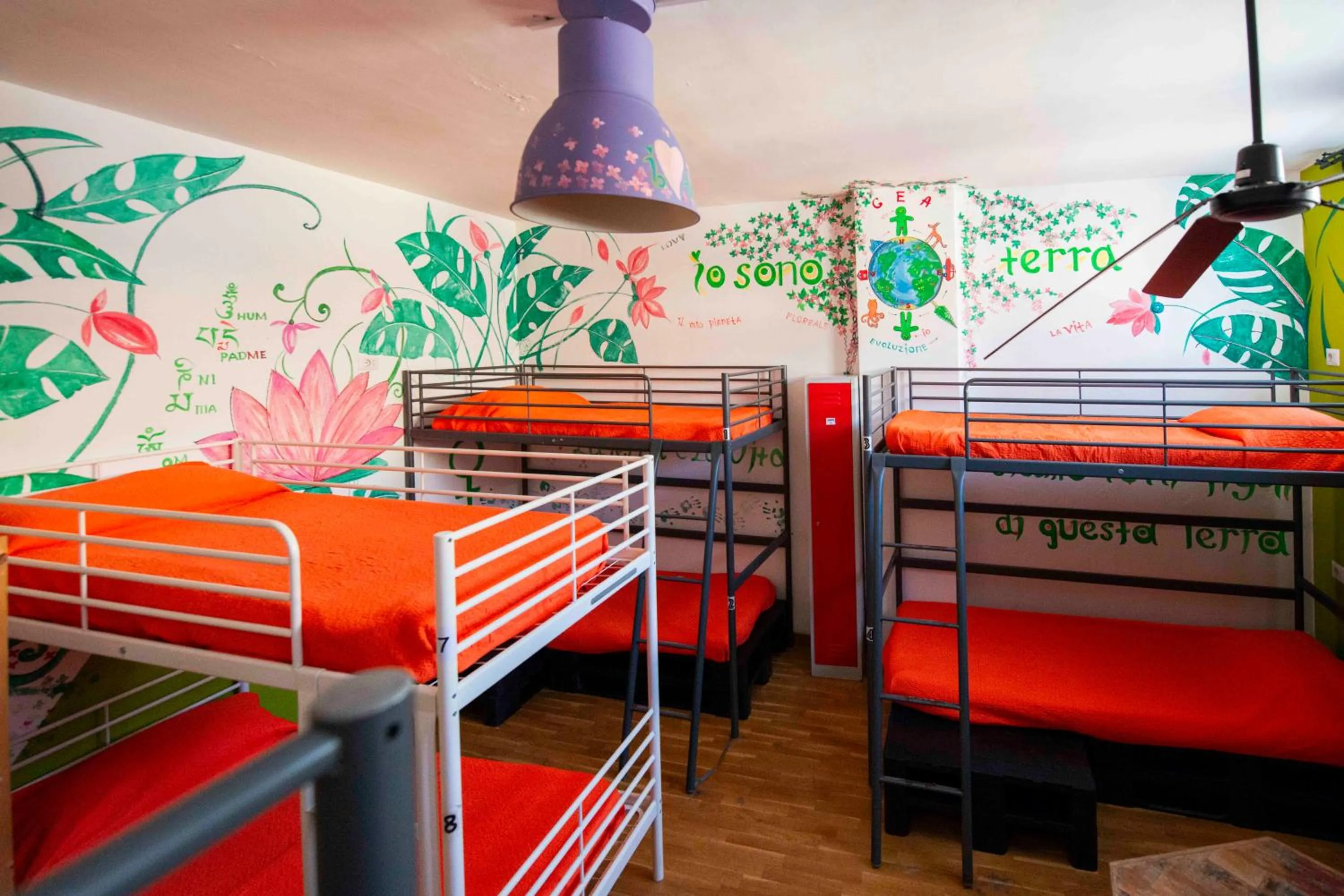 Bedroom, Bed in Eco hostel floreale