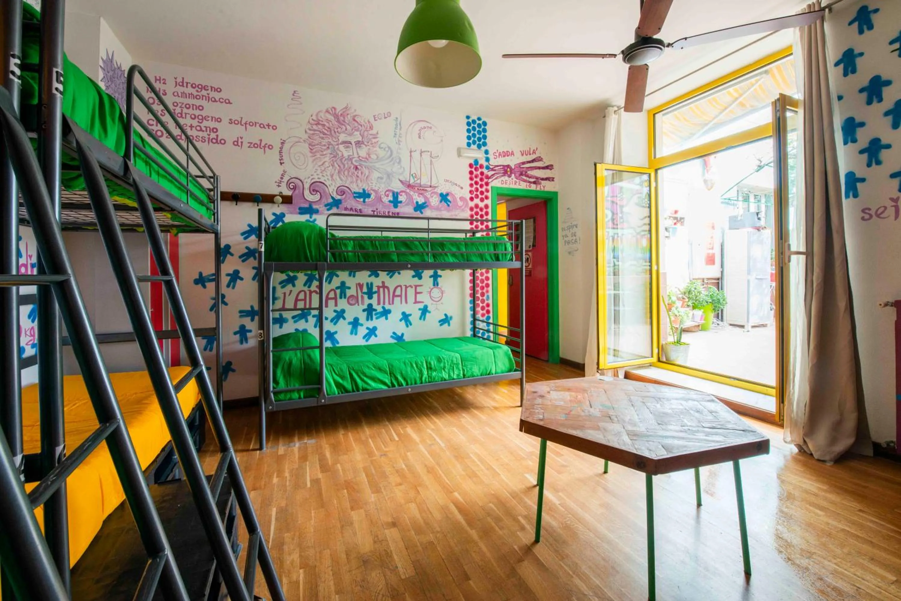 Bedroom, Bed in Eco hostel floreale