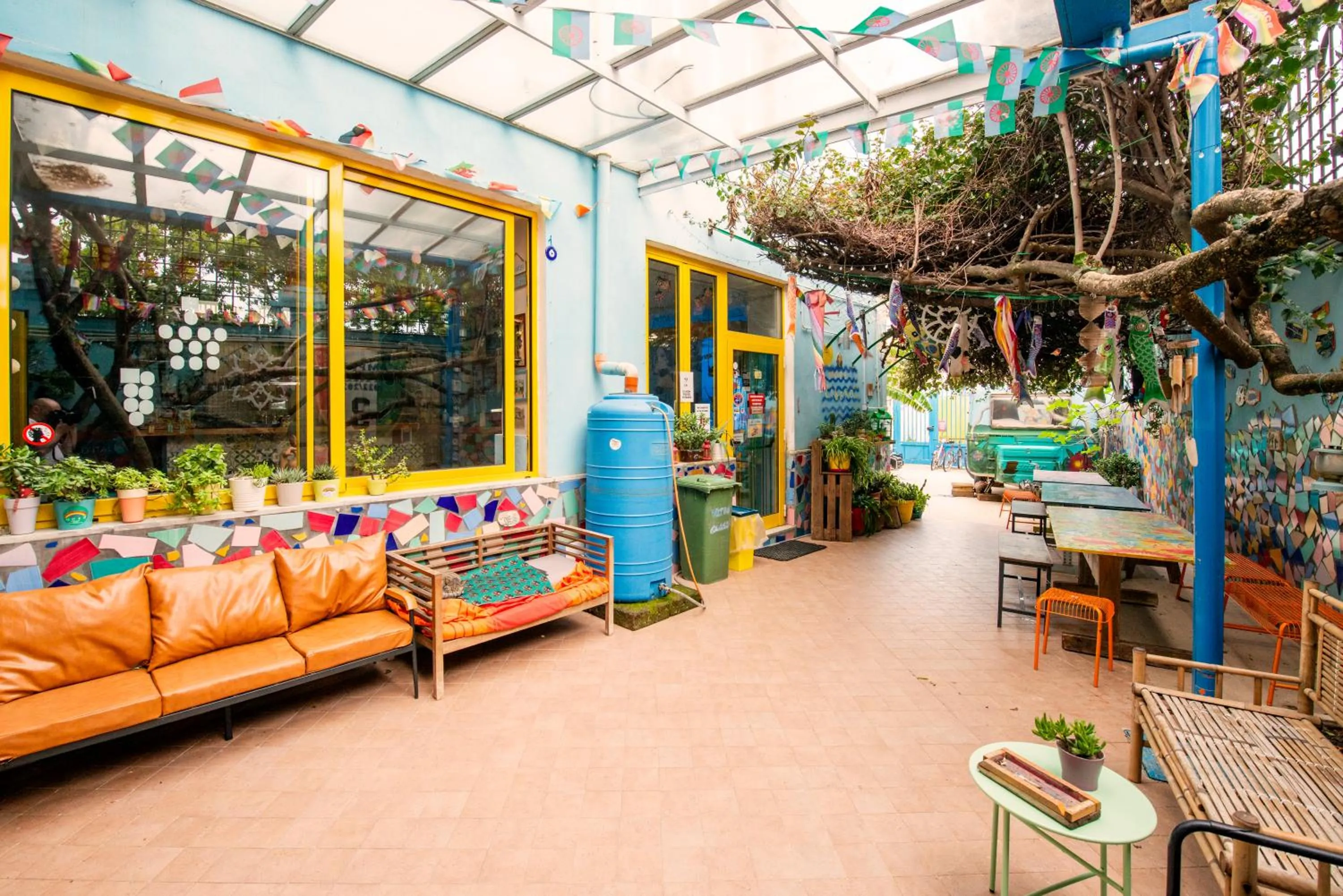 Patio in Eco hostel floreale