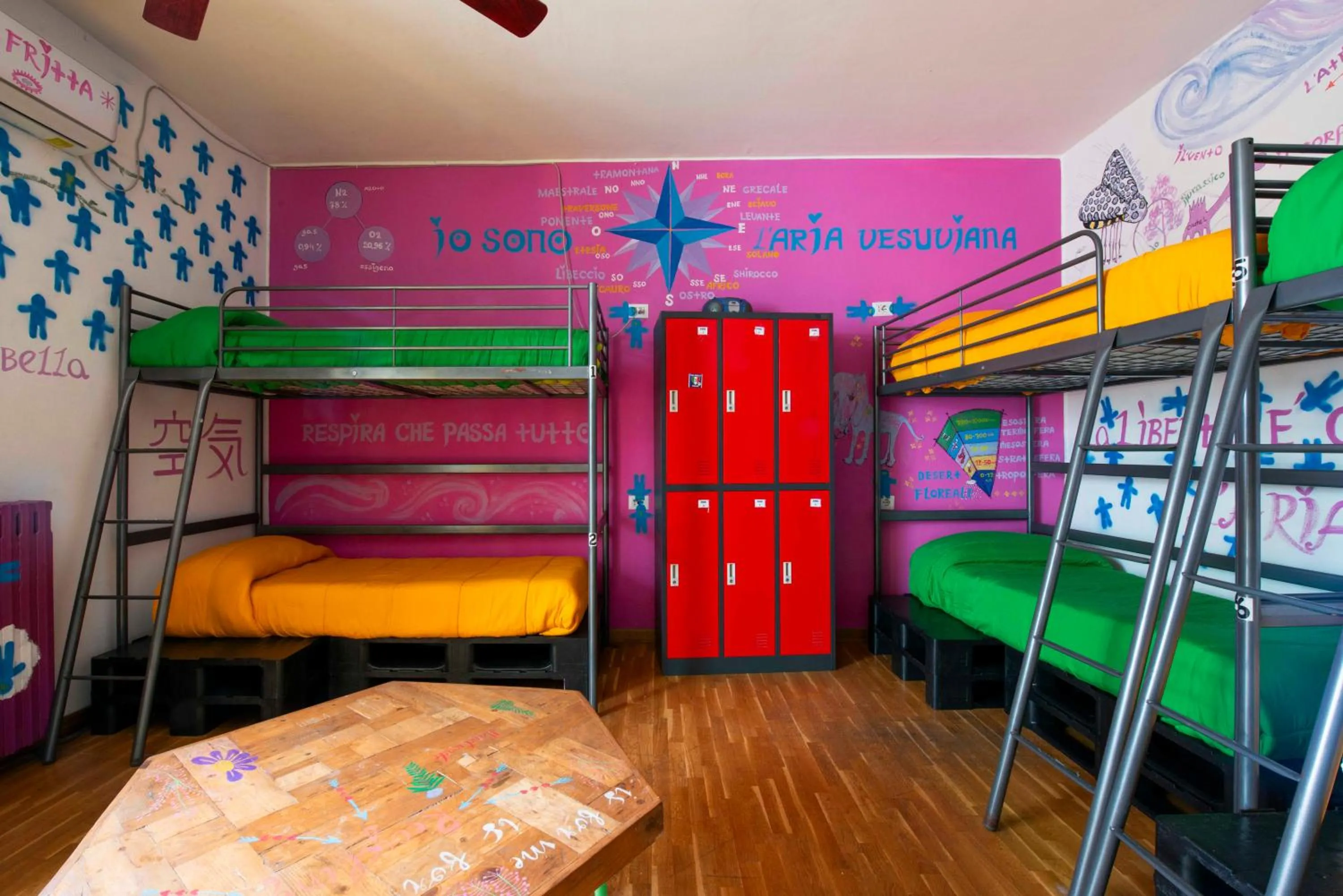 Bedroom, Bed in Eco hostel floreale