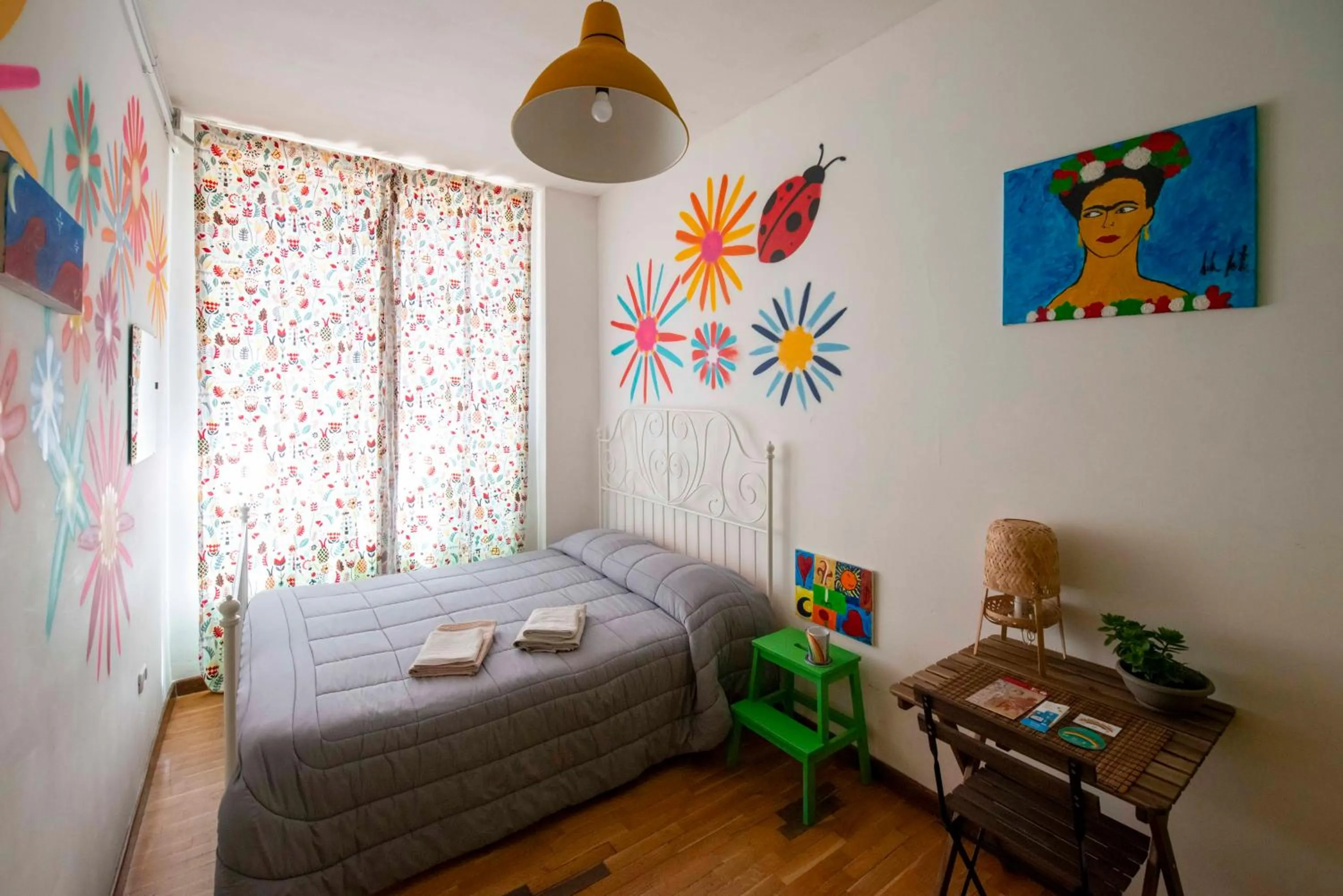 Bedroom, Bed in Eco hostel floreale