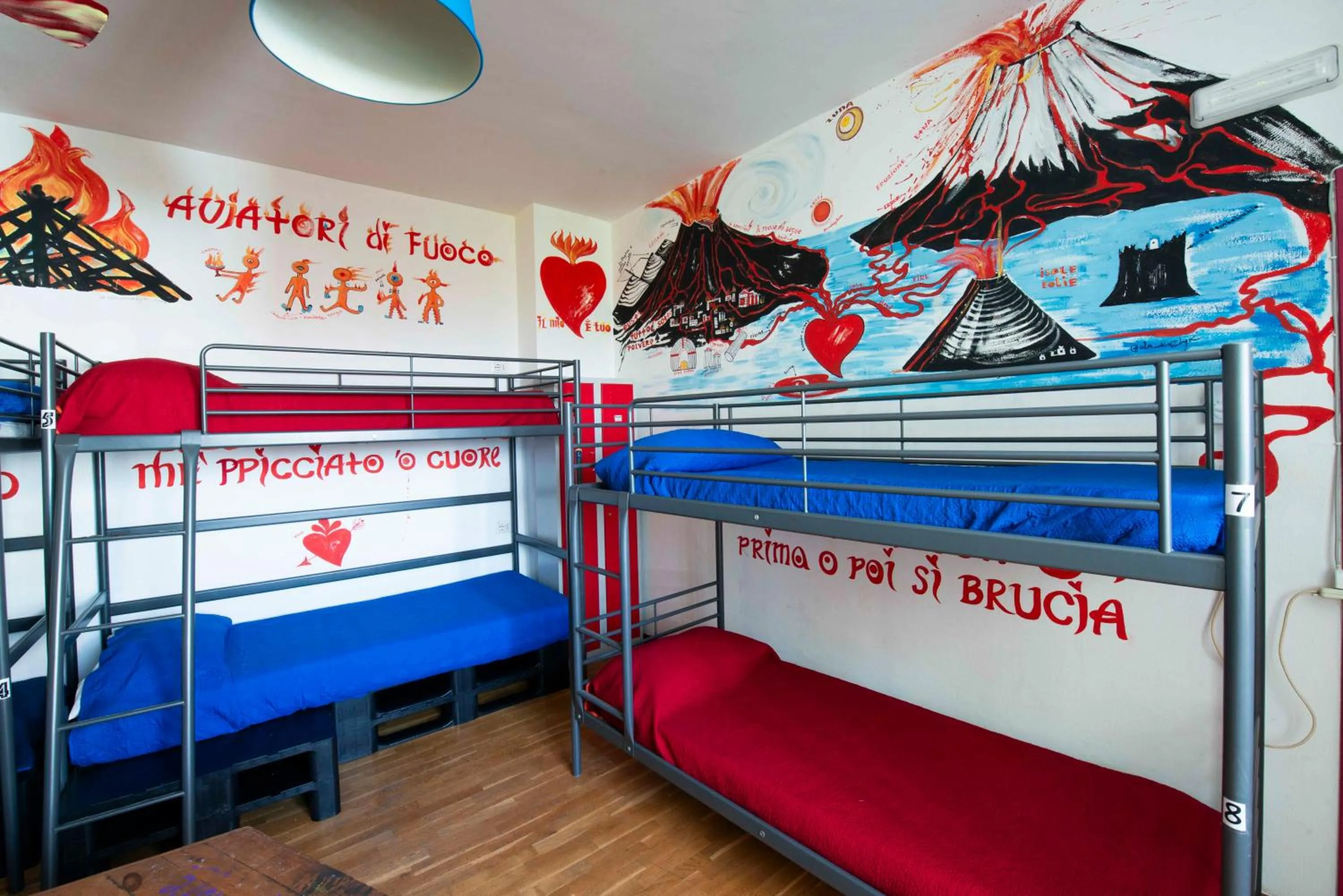 Bedroom, Bed in Eco hostel floreale