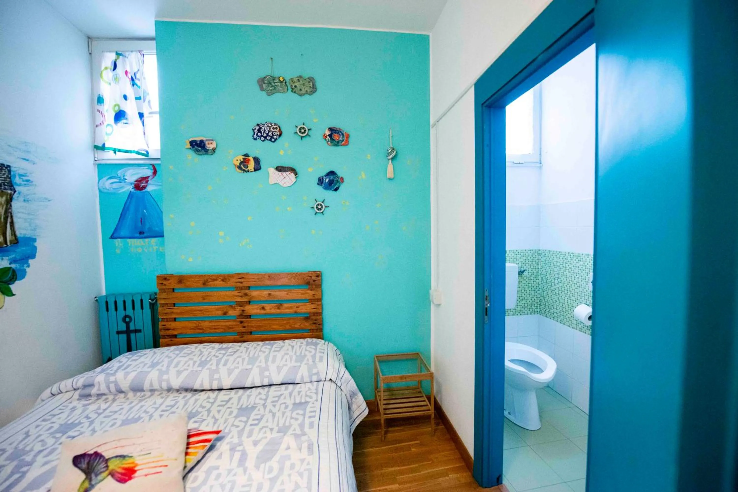 Bedroom, Bed in Eco hostel floreale