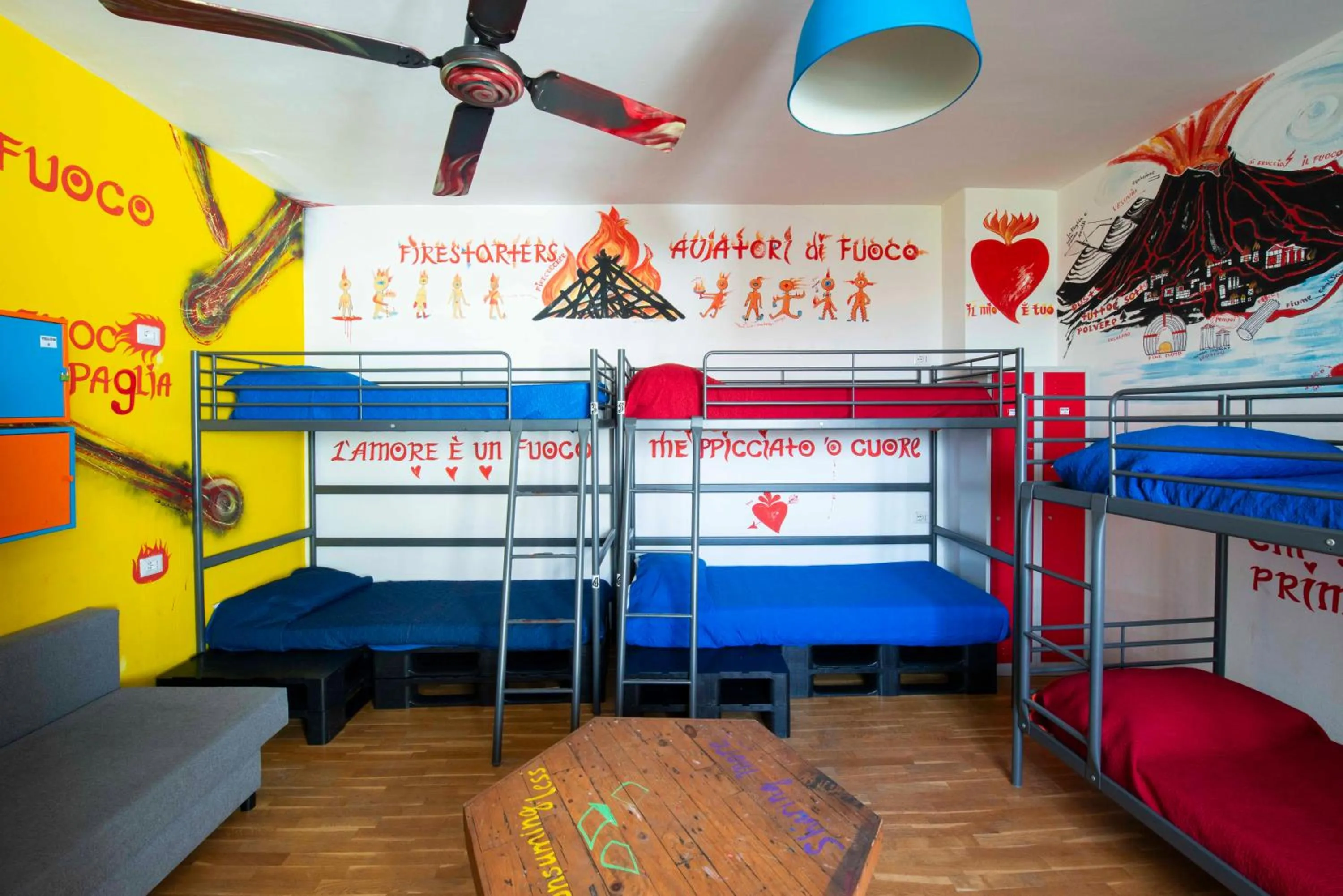 Bedroom, Bed in Eco hostel floreale