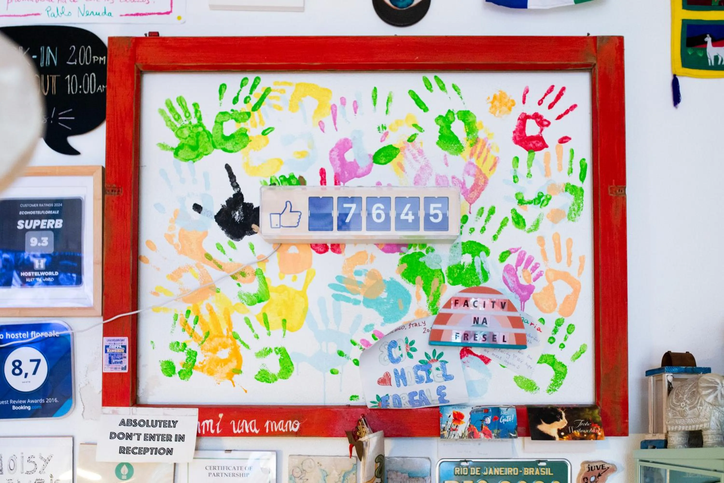 Lobby or reception in Eco hostel floreale