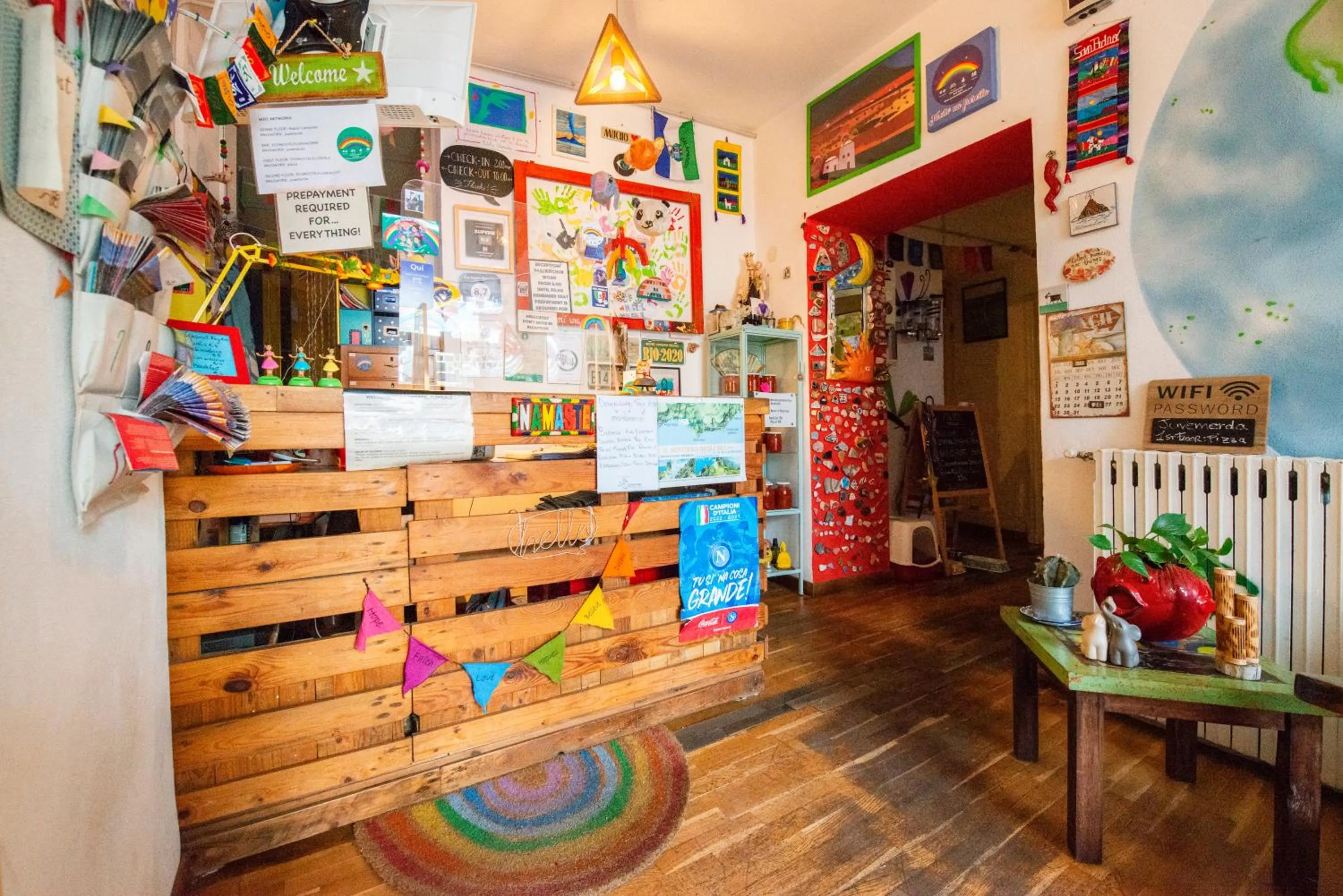 Lobby or reception in Eco hostel floreale