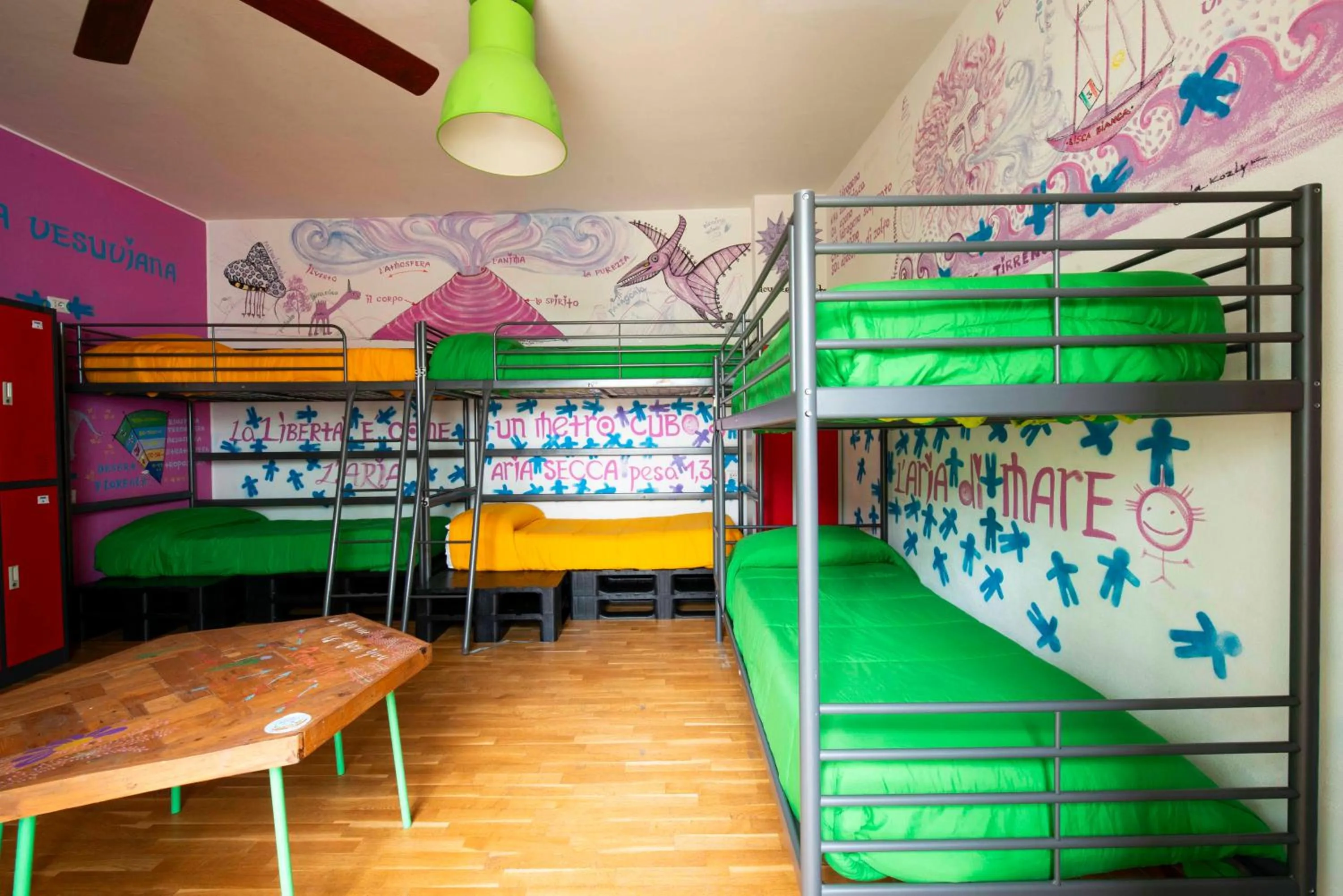 Bedroom, Bed in Eco hostel floreale