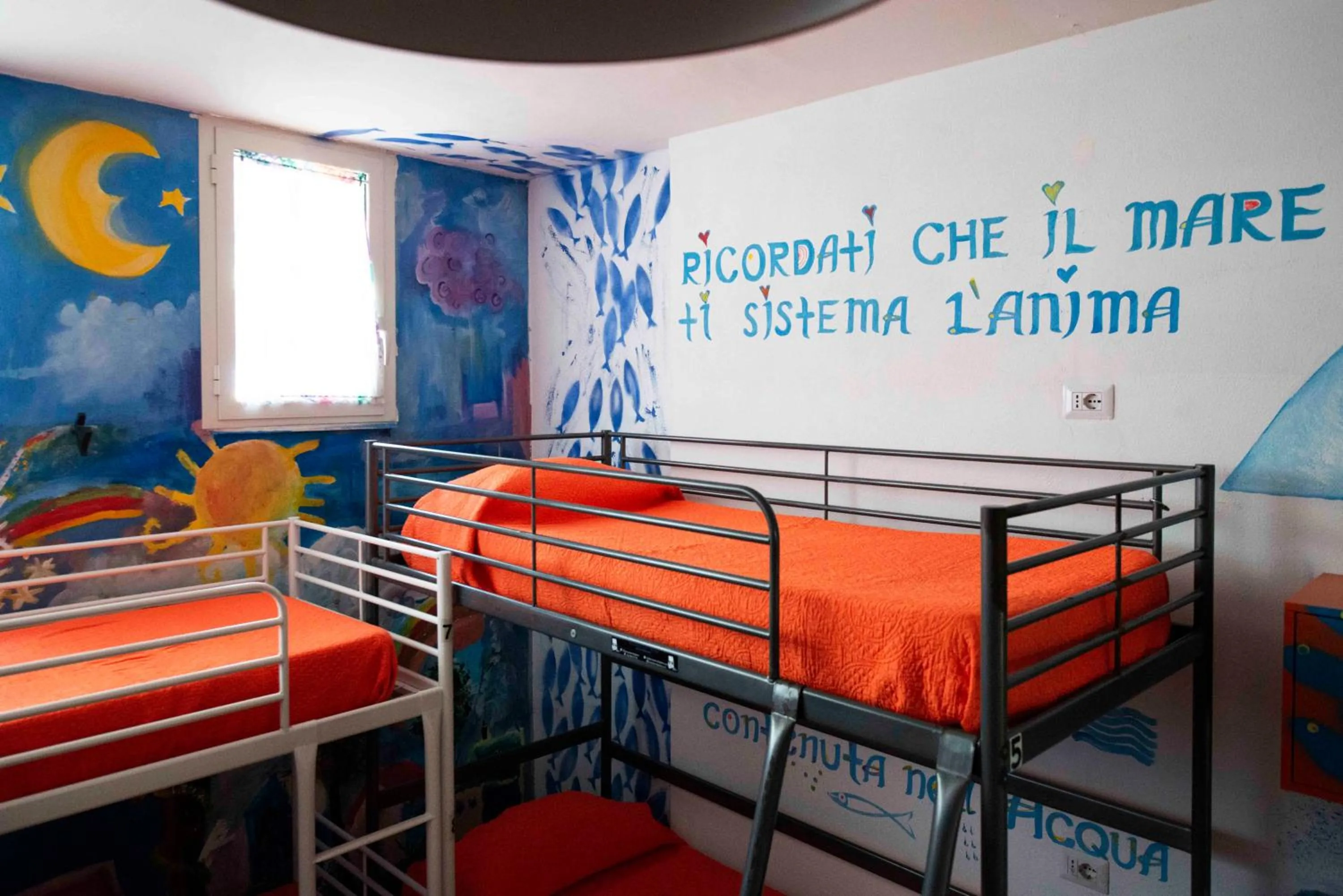 Bedroom, Bed in Eco hostel floreale