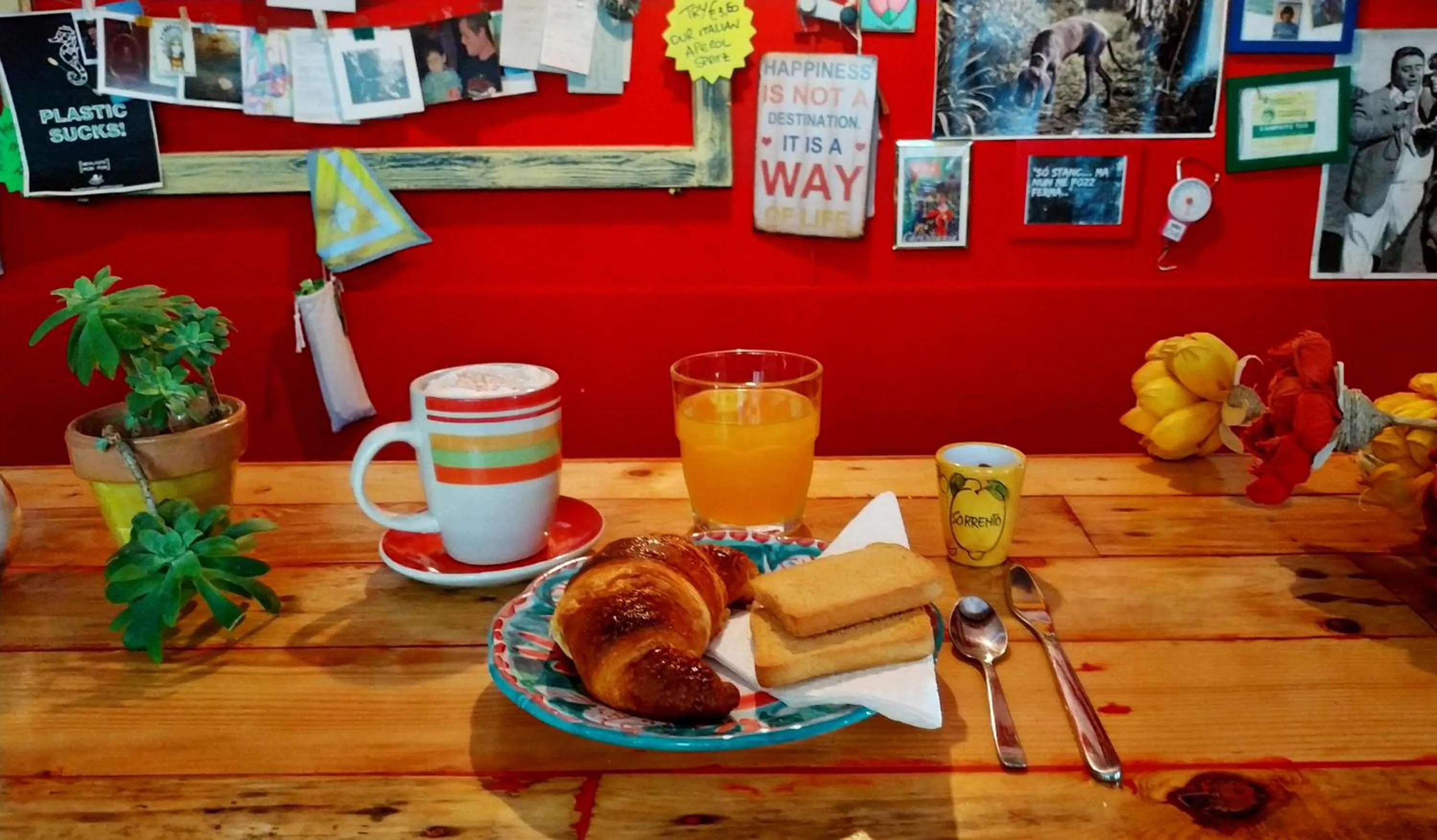 Breakfast in Eco hostel floreale