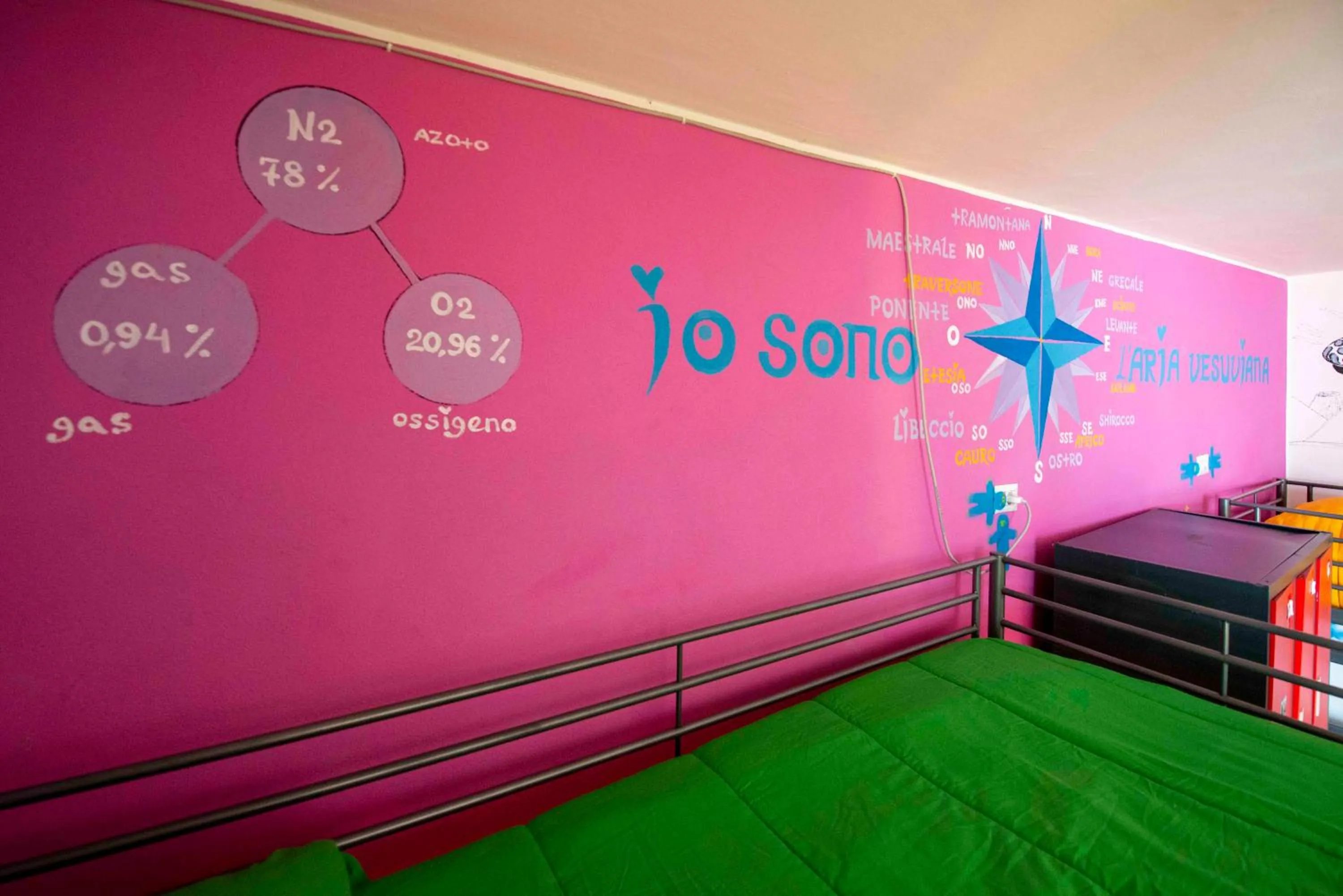 Bedroom in Eco hostel floreale