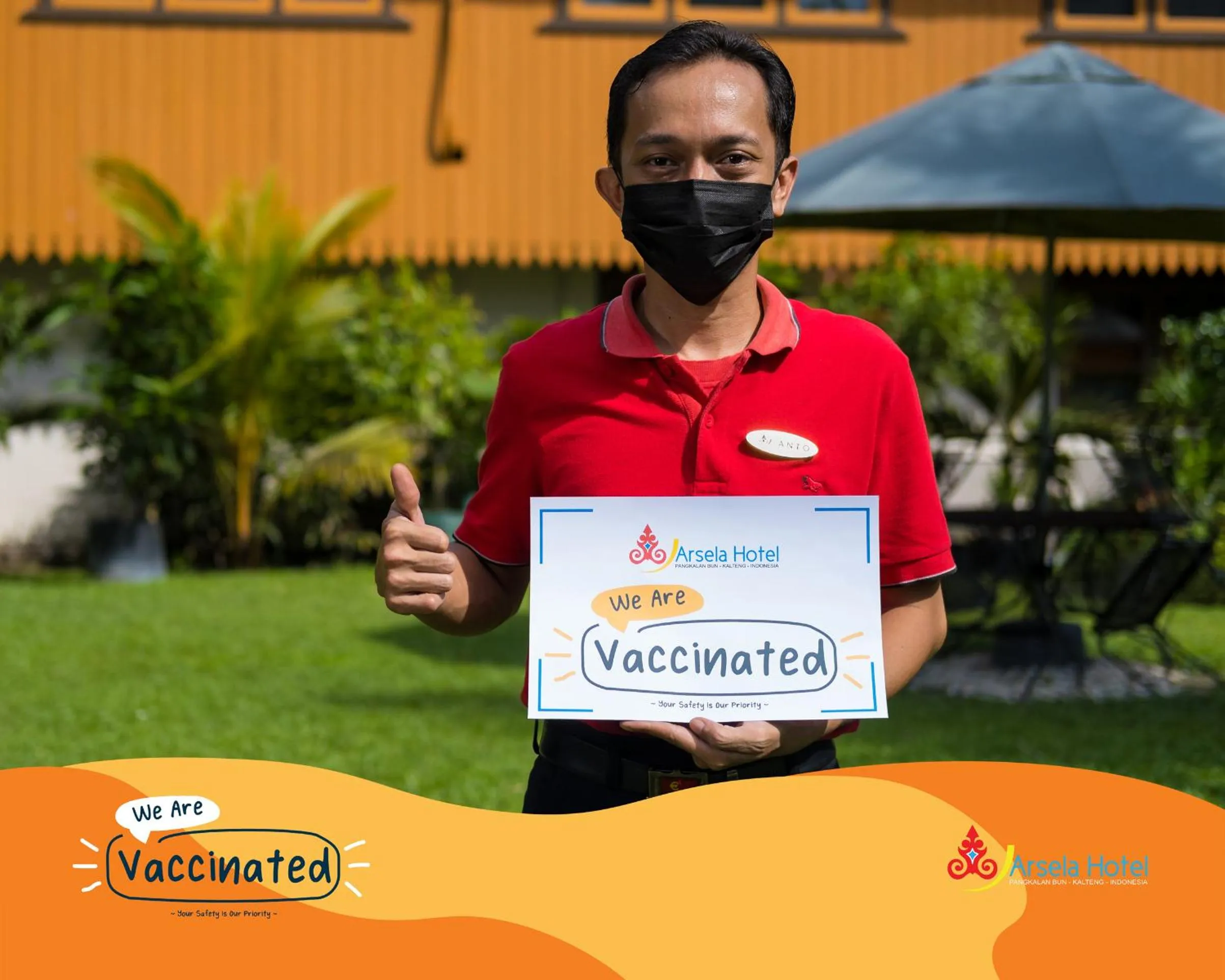 Staff in Arsela Hotel Pangkalan Bun