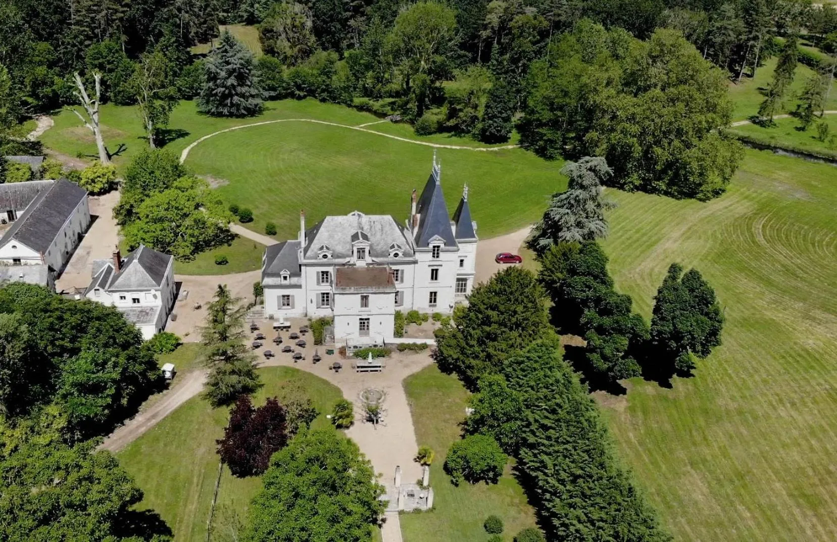 Bird's eye view in Château De La Coutancière