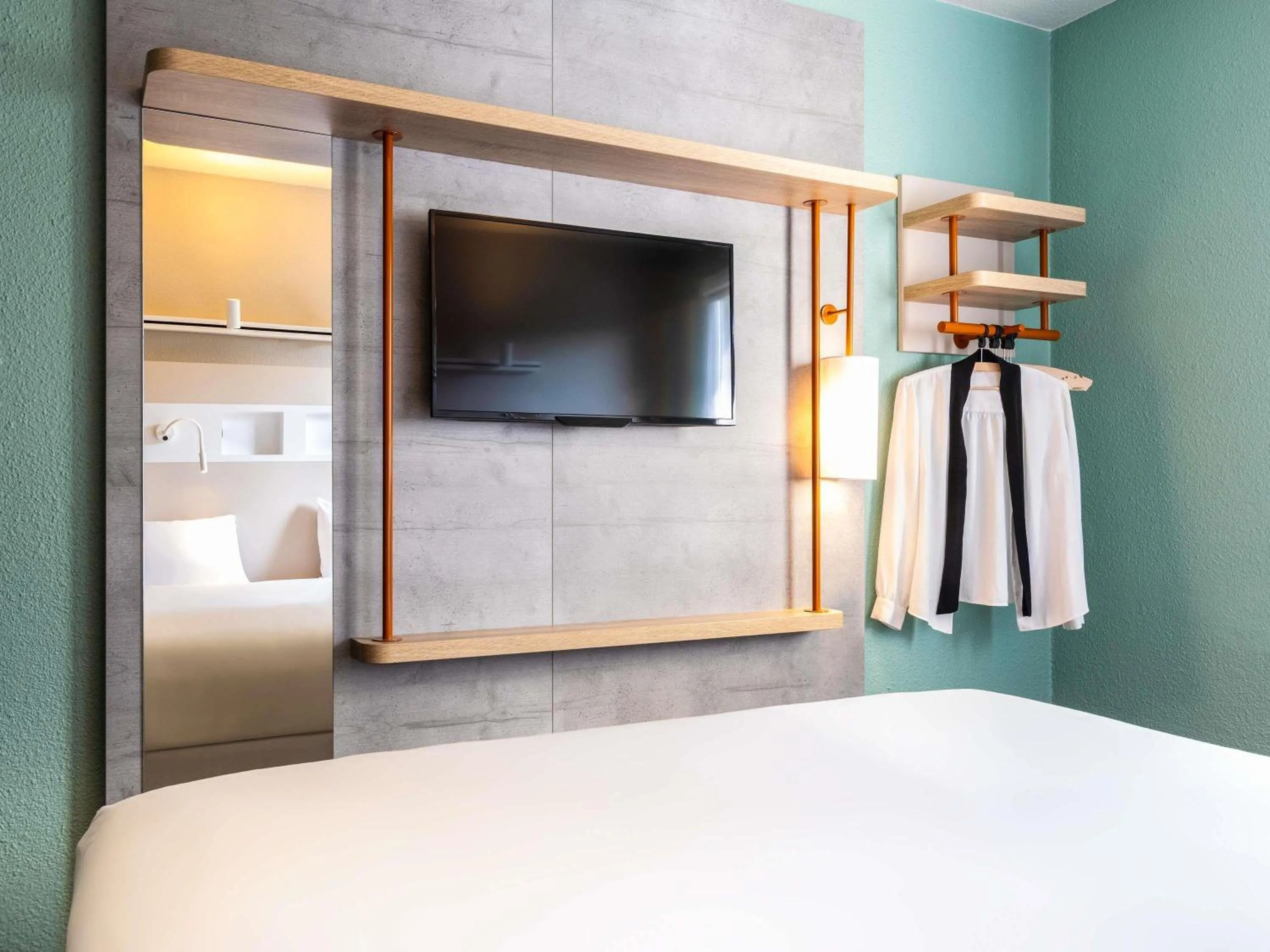 Bedroom, Bed in ibis budget Nancy Porte Sud