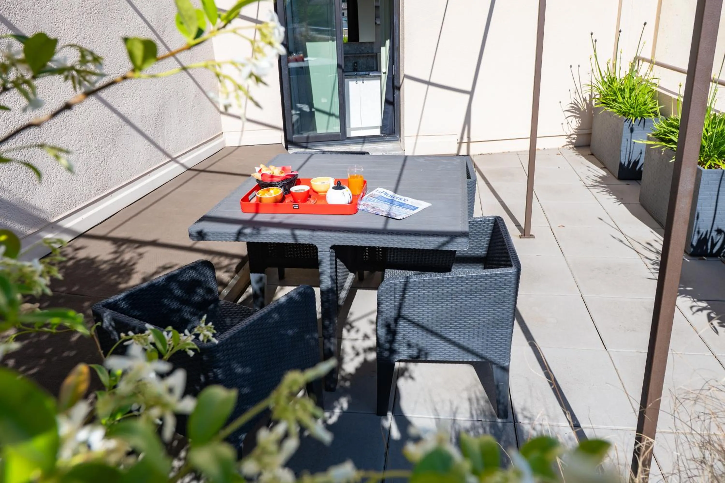 Balcony/Terrace in ibis Avignon Centre Pont De L'Europe