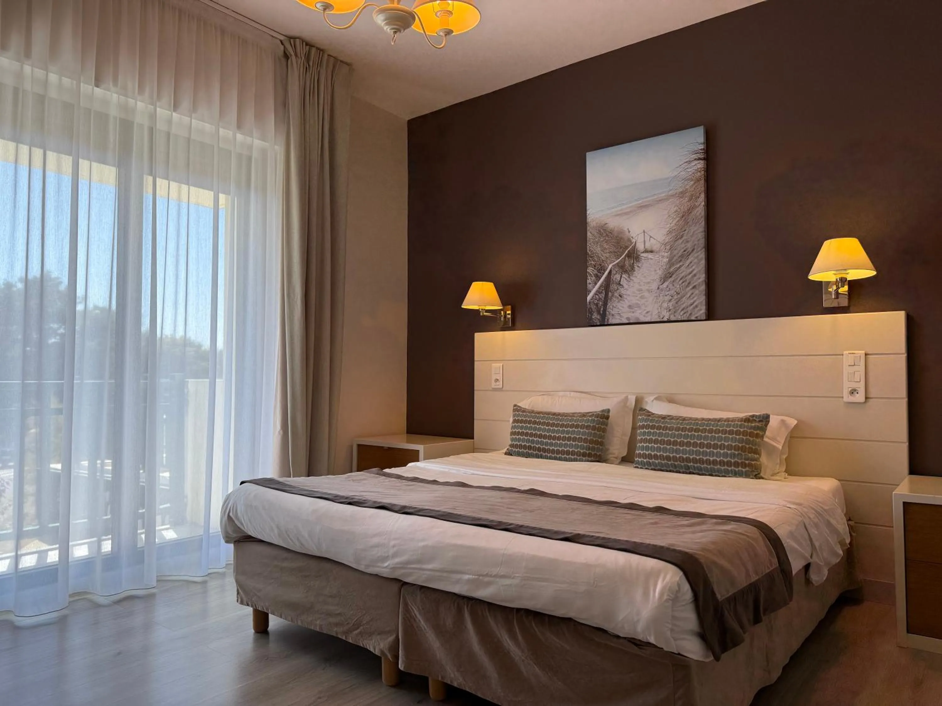 Bed in Hotel des Pins