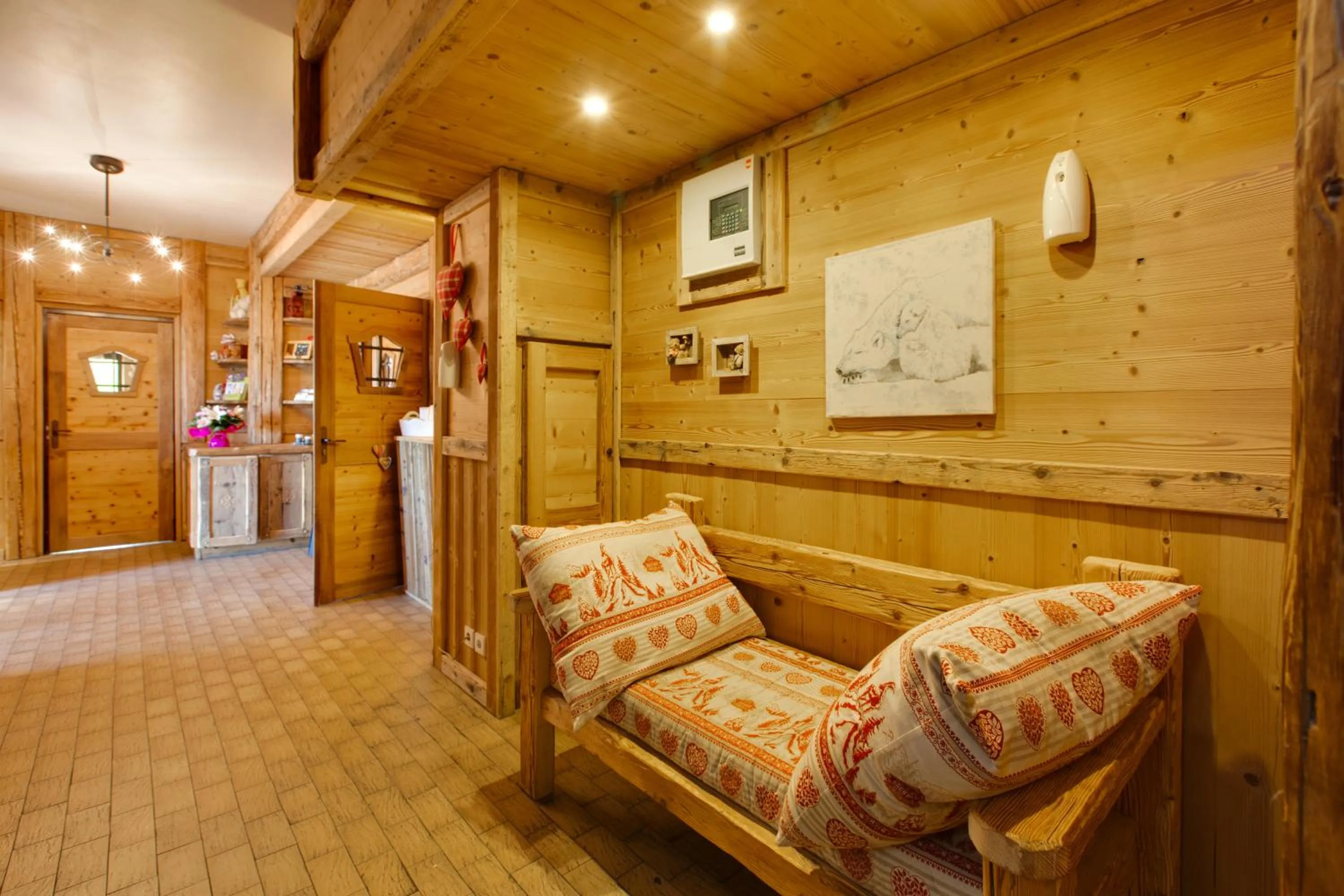 Lobby or reception in Logis Le Pont de Champ