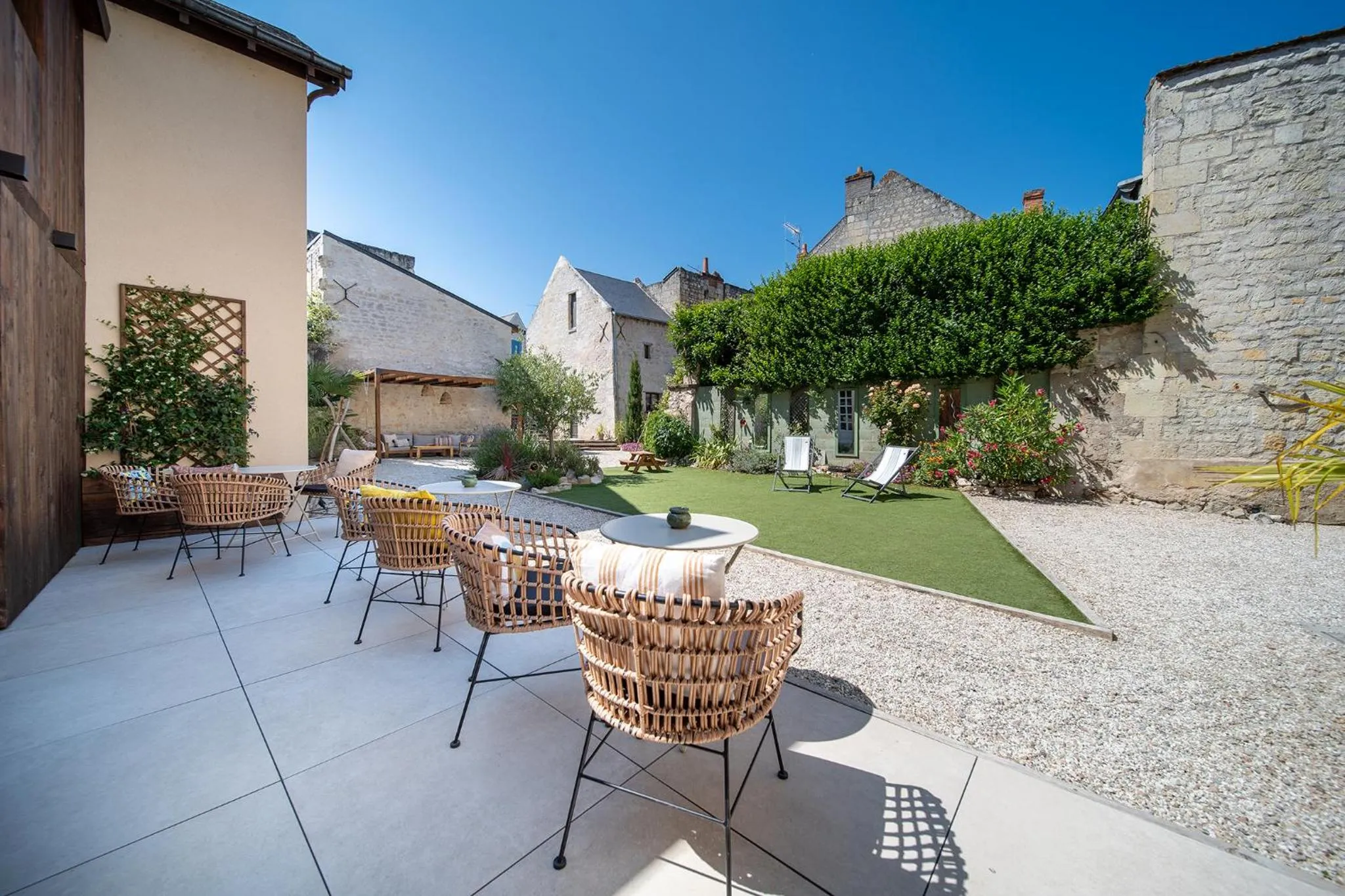 Garden in Hôtel Rive Sud