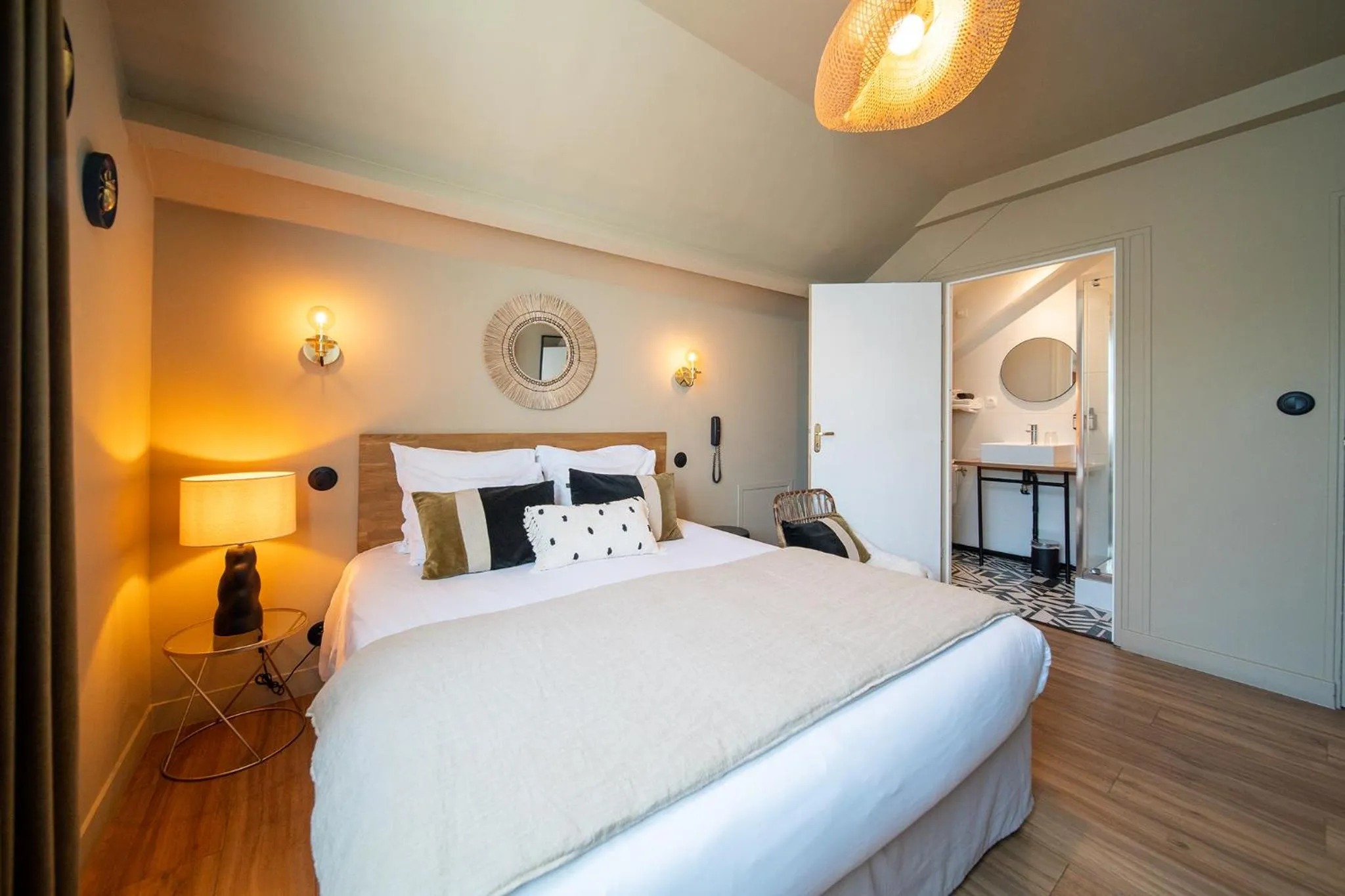 Bed in Hôtel Rive Sud