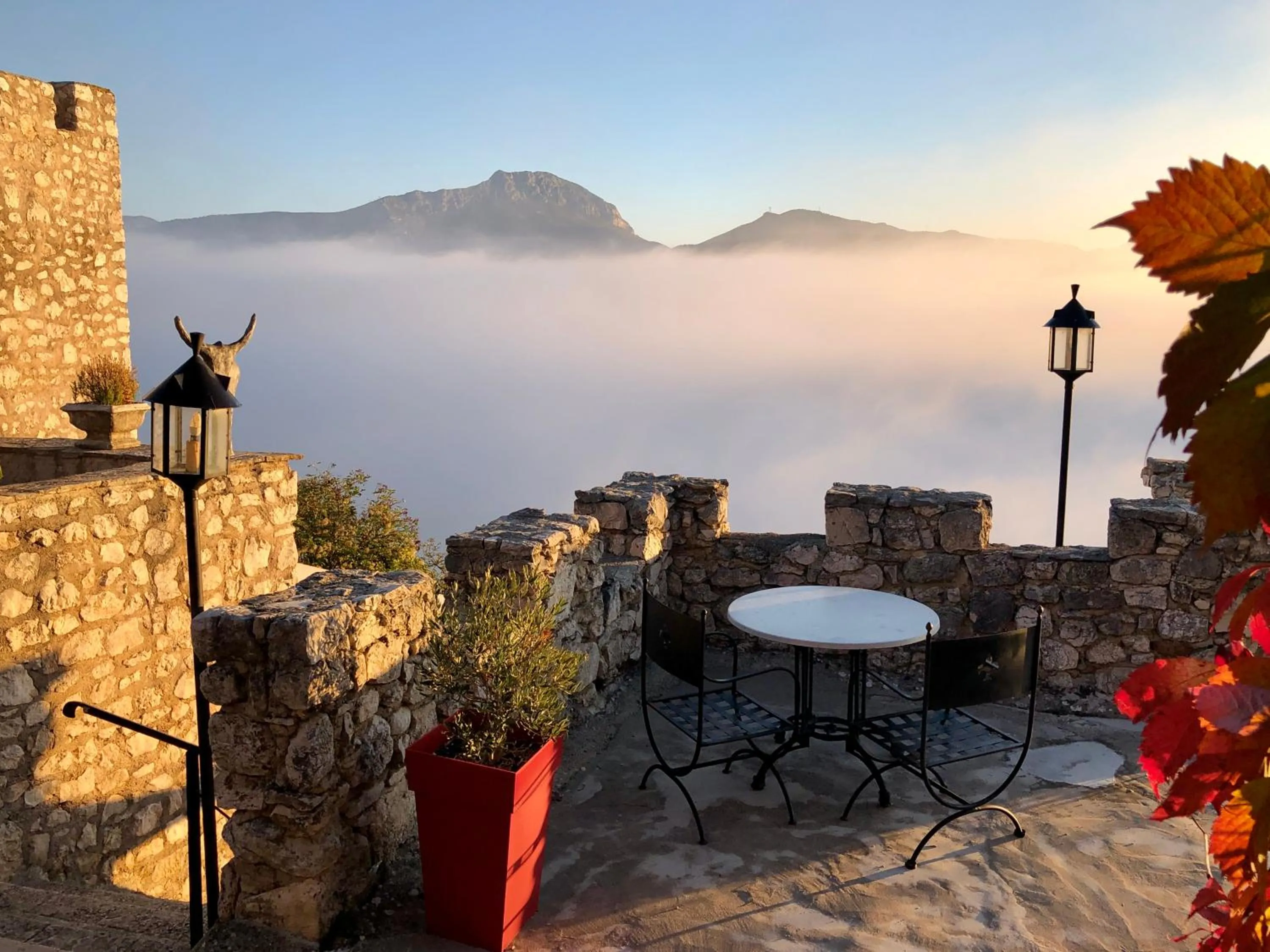 Patio in Château de Trigance
