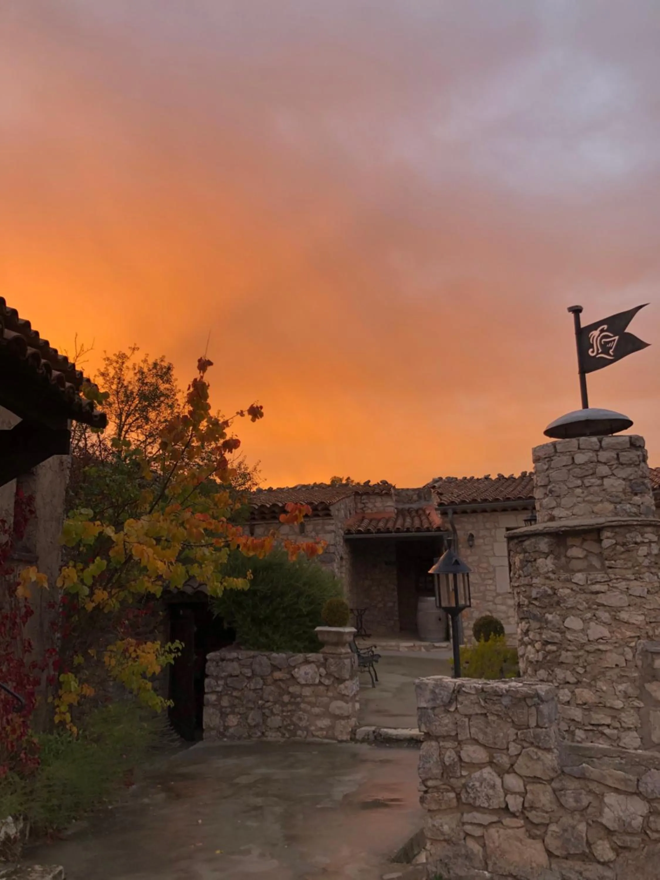 Sunset in Château de Trigance