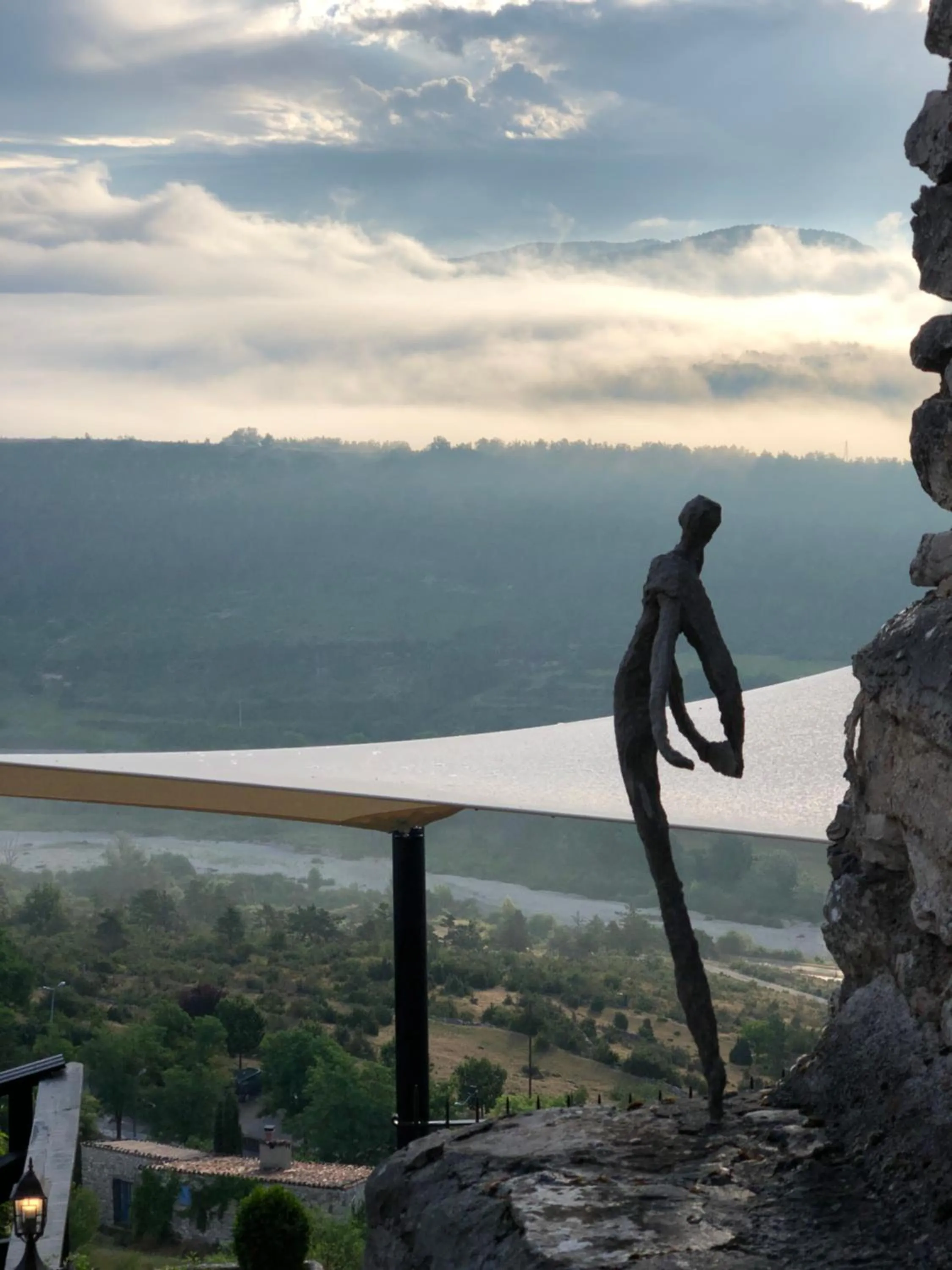 Patio in Château de Trigance
