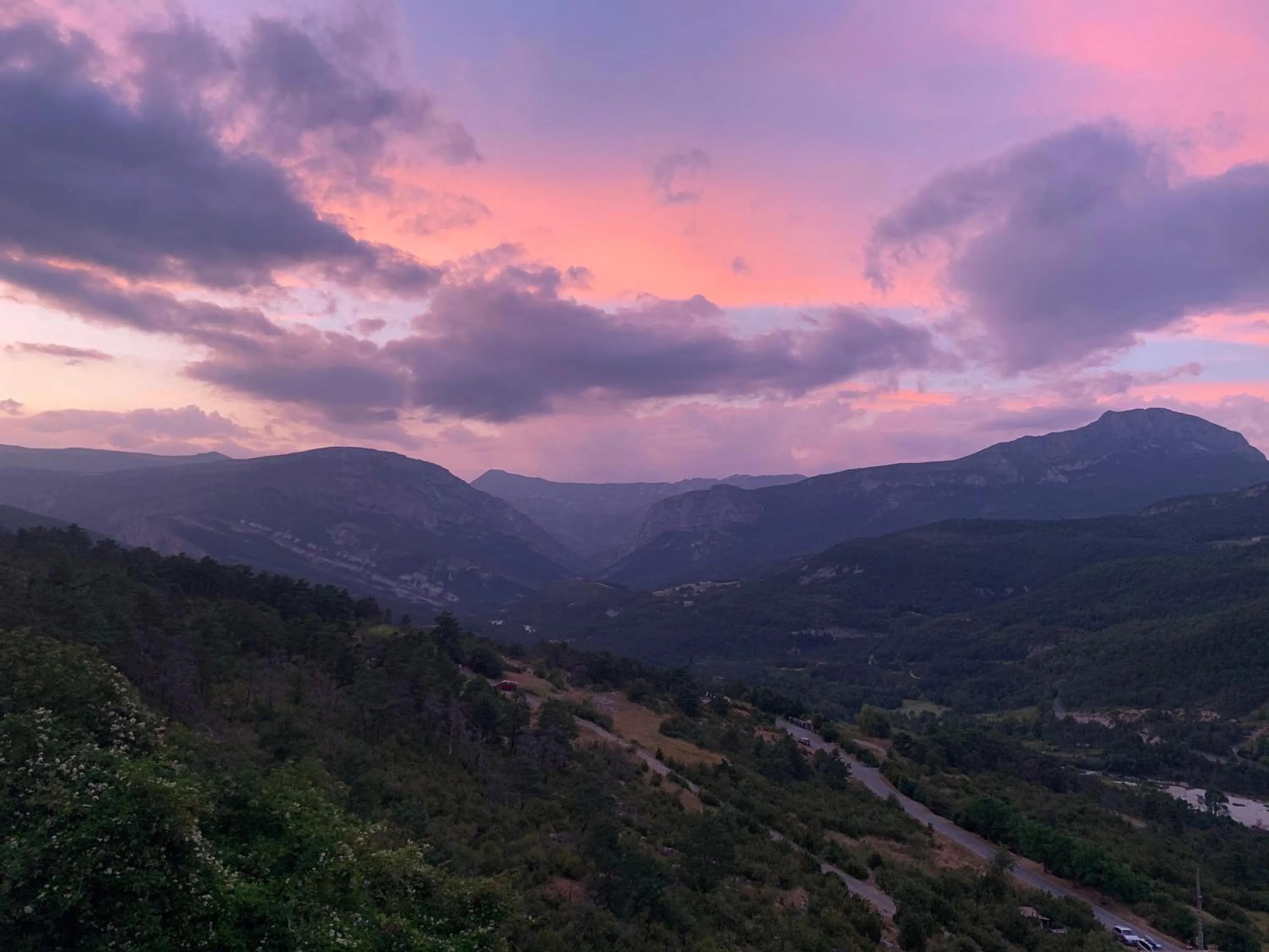 Natural landscape in Château de Trigance