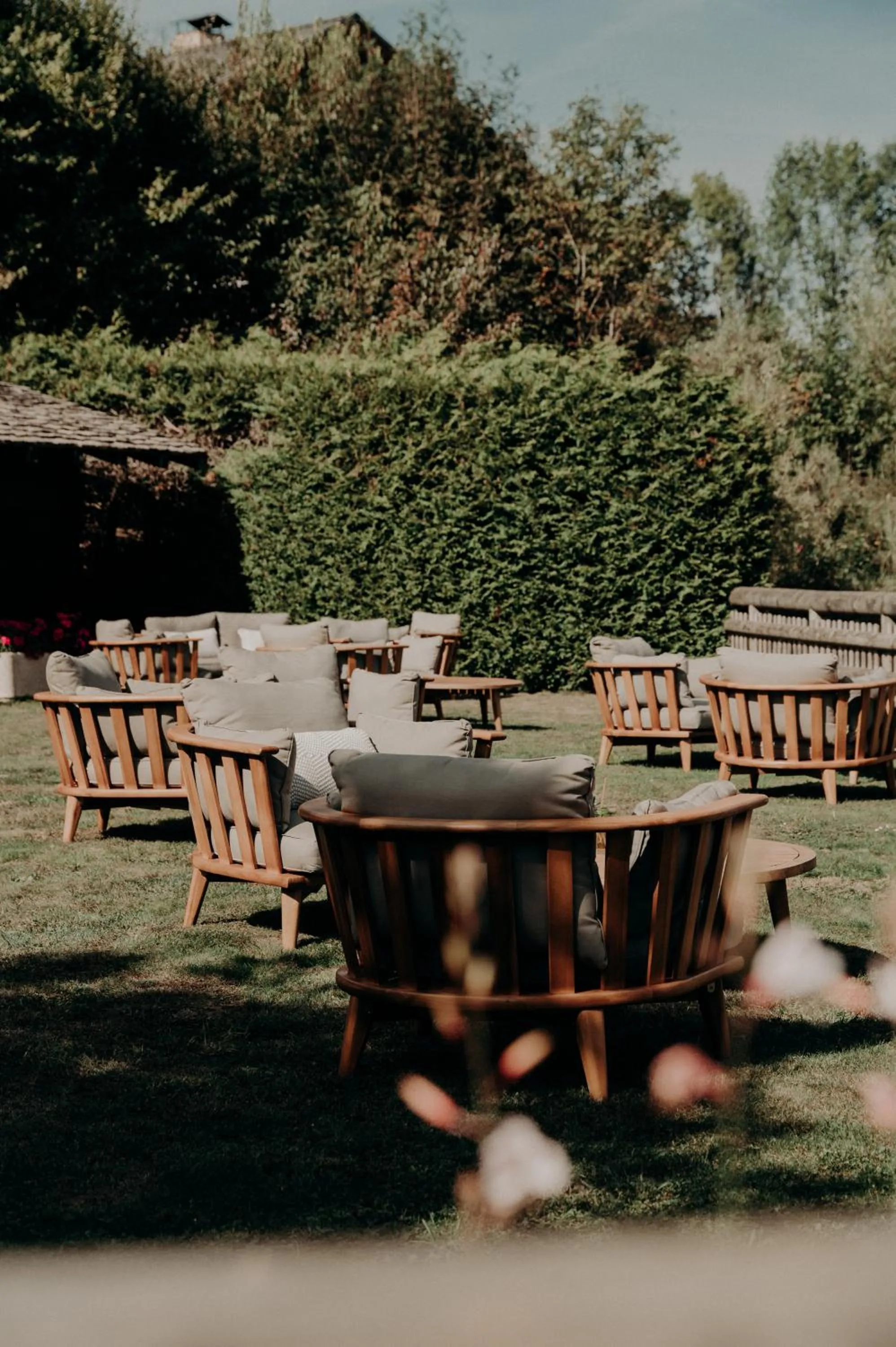 Garden in Hôtel Les Roches Fleuries