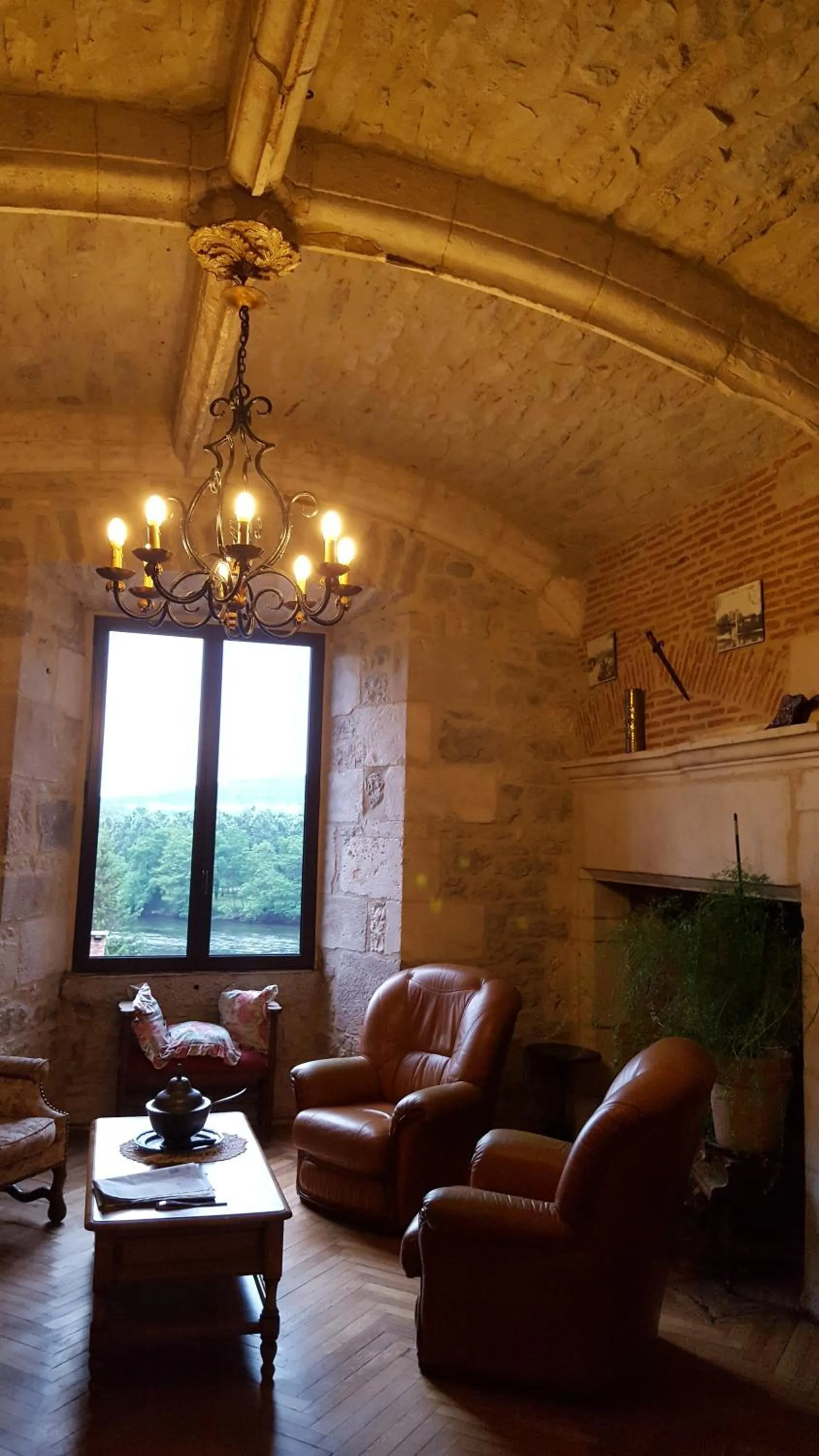 Communal lounge/ TV room in Château Hôtel La Terrasse - Teritoria