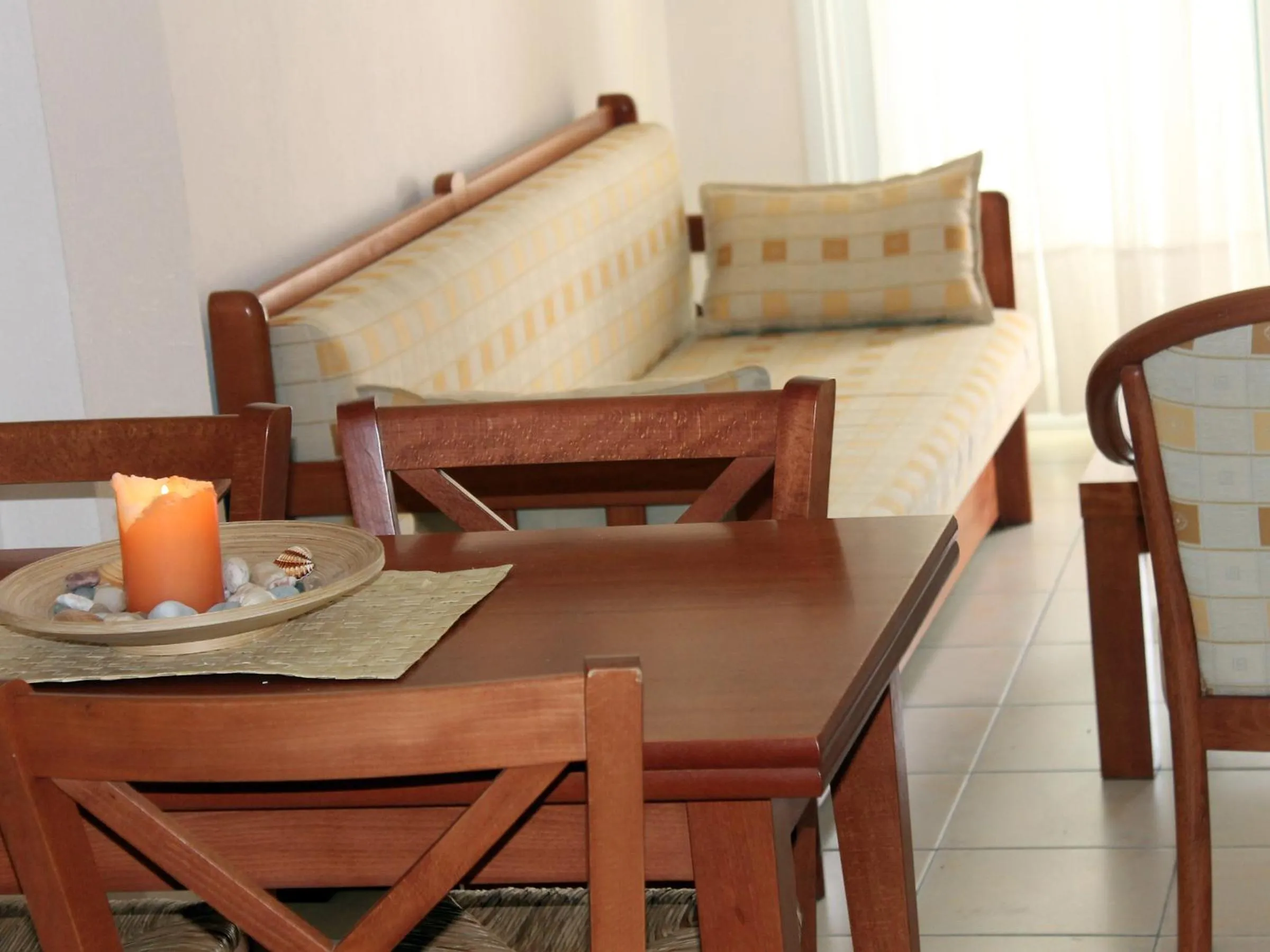 Living room in Siviri Rental Houses