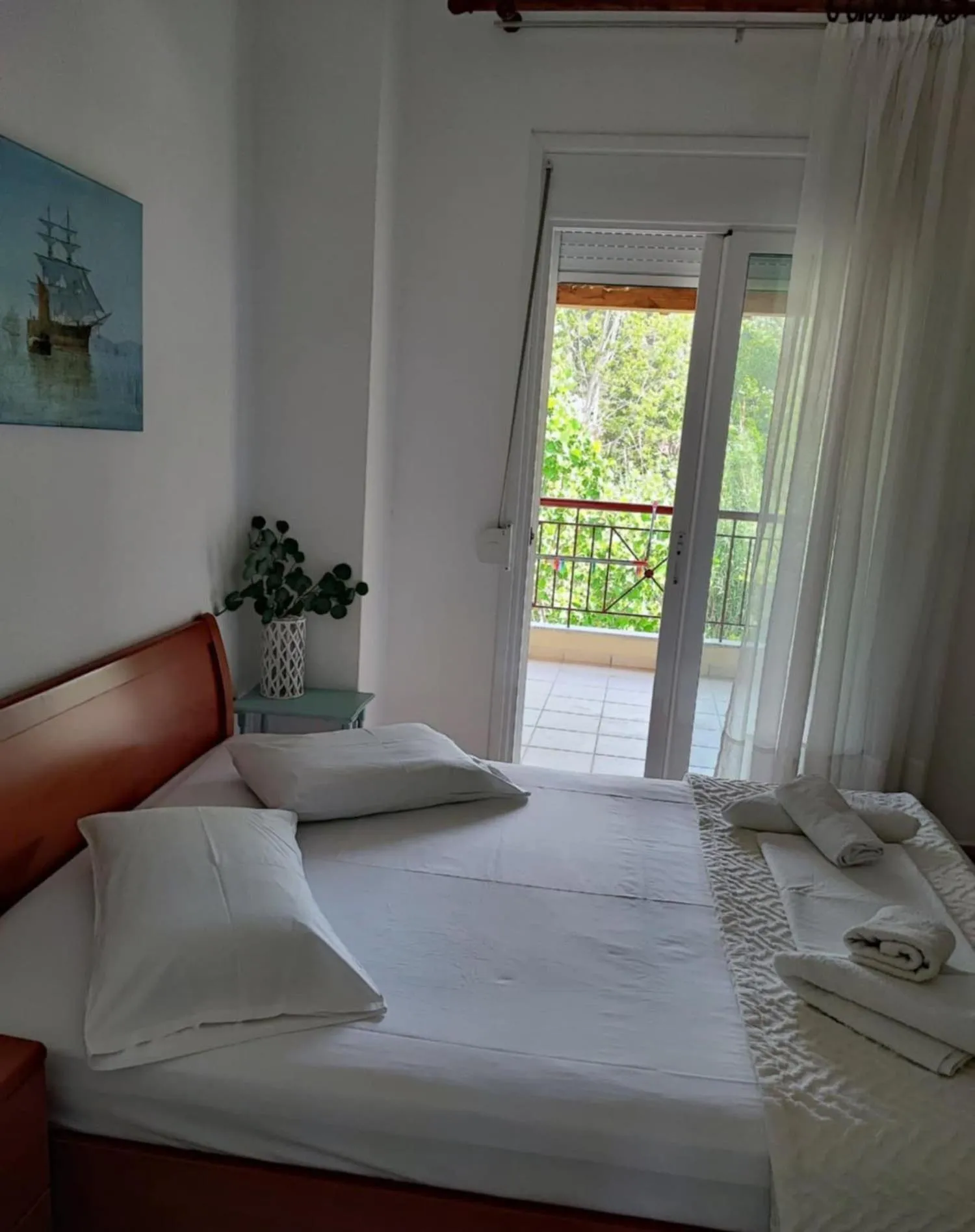Bed in Siviri Rental Houses