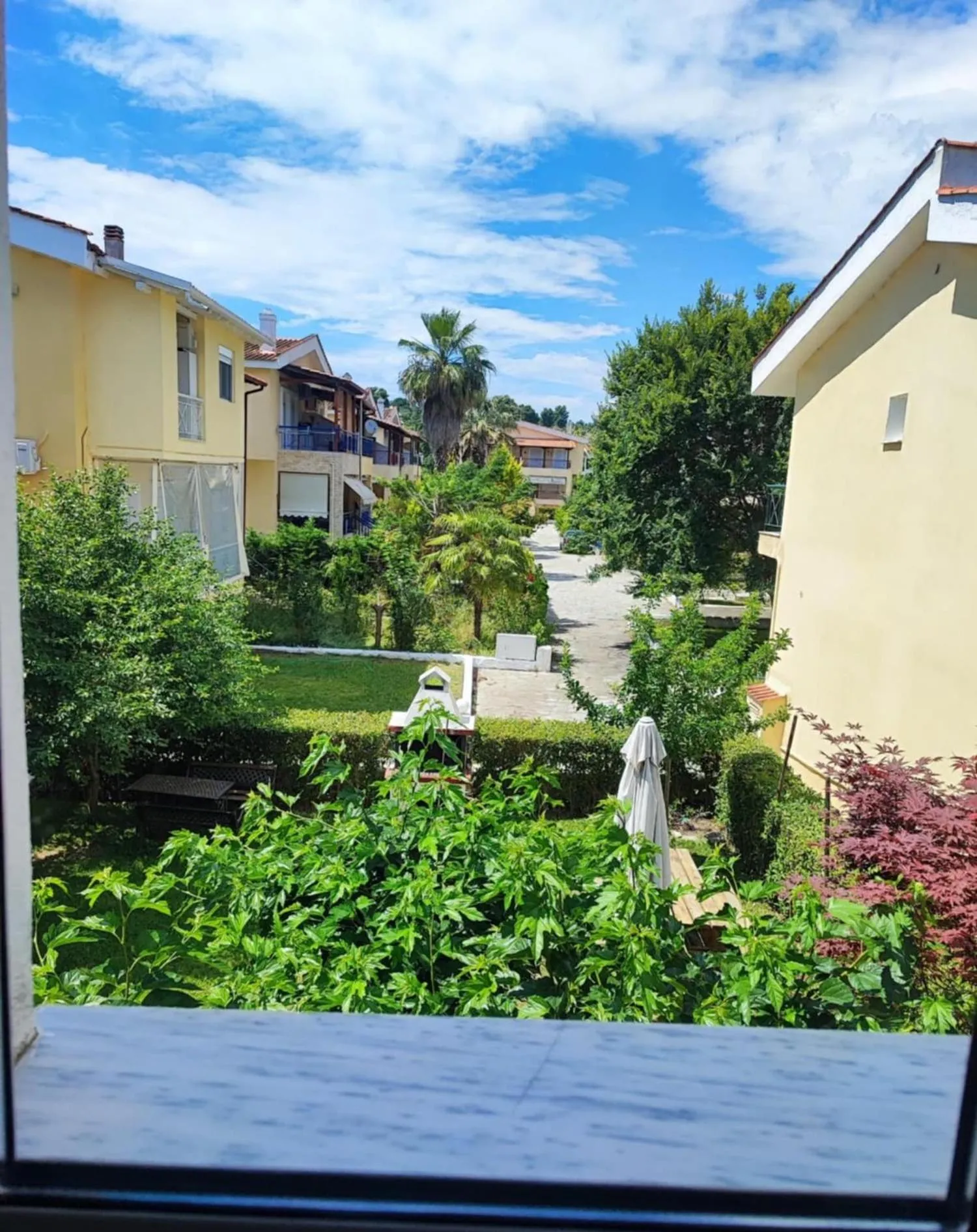 Garden view in Siviri Rental Houses