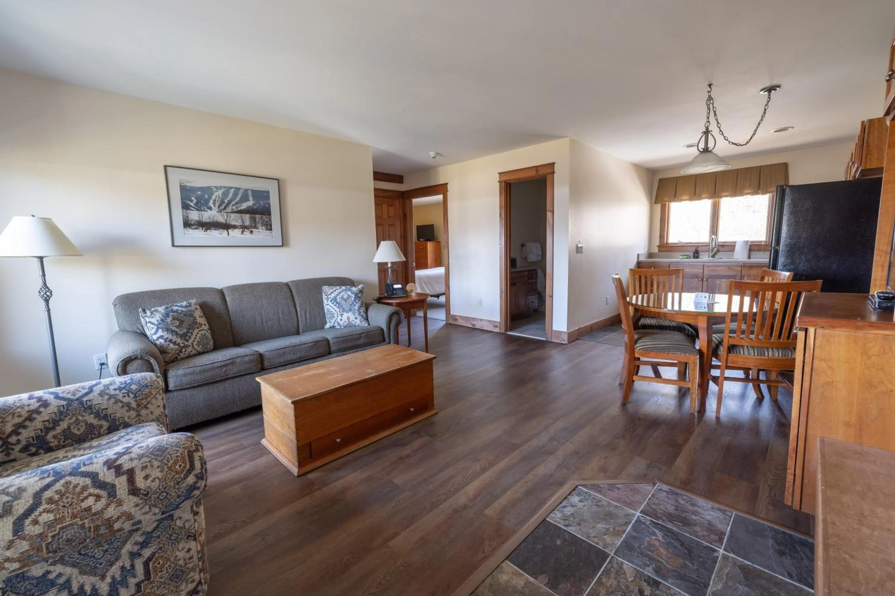 Living room in Winwood Condominiums by Windham Mountain Club