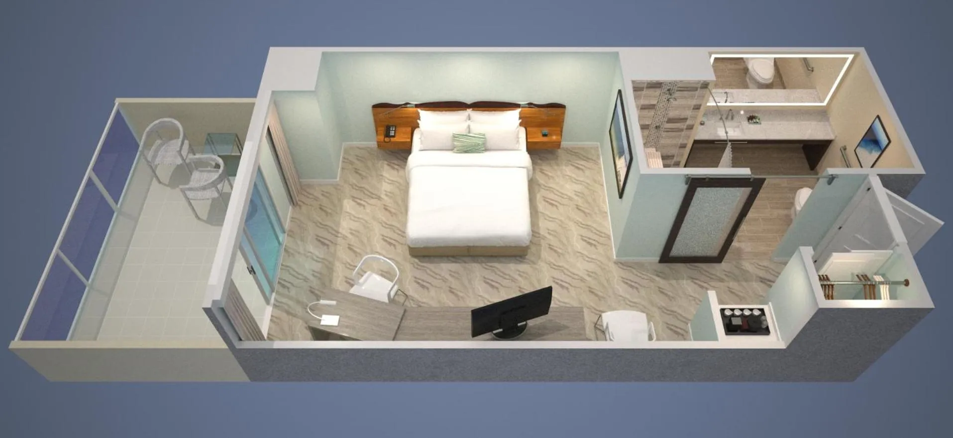 Bed in Zota Beach Resort