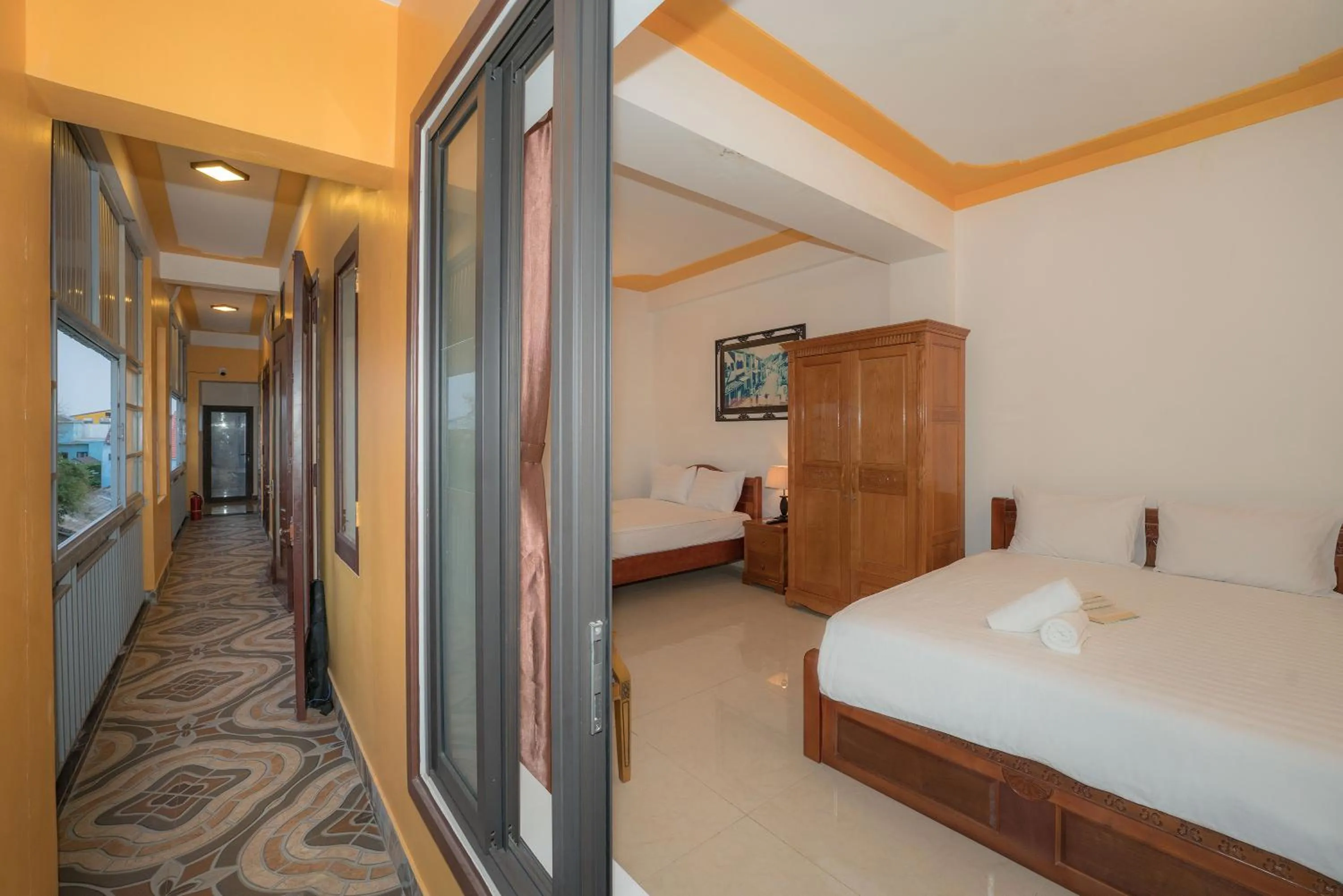 TV and multimedia, Bed in Thinh Phuc Homestay