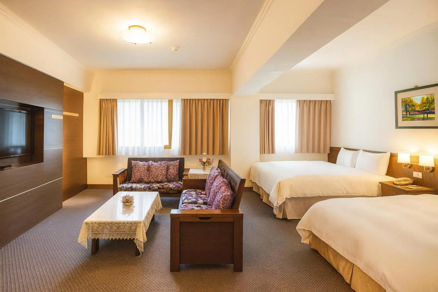 Bed in Ful Won Hotel